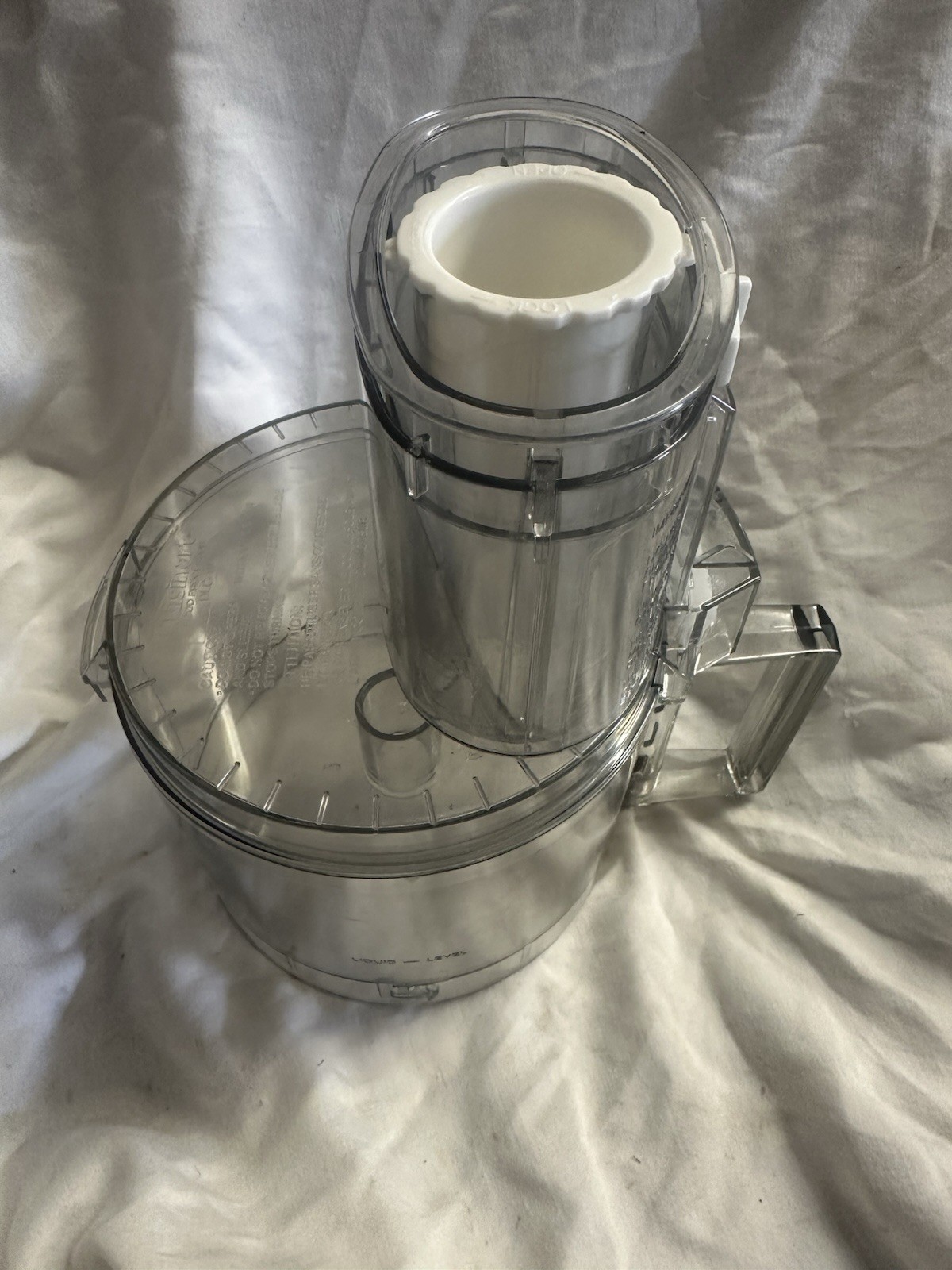 Cuisinart 7 Cup DLC-10 Food Processor Replacement Bowl Lid Chute Pusher