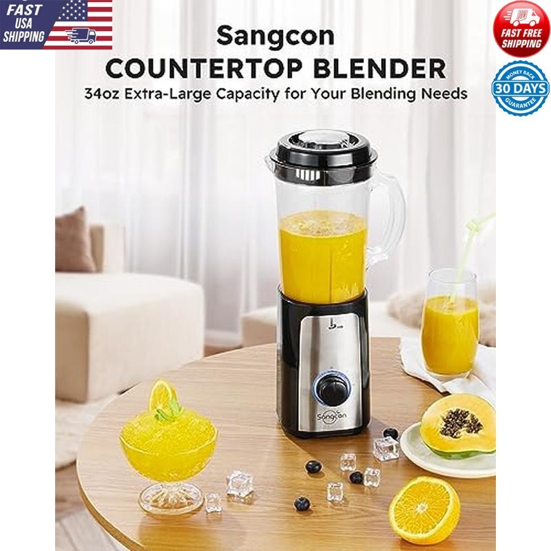 5 In 1 Kitchen Blender & Food Processor Combo 2 Speeds 350W Electric Chopper New