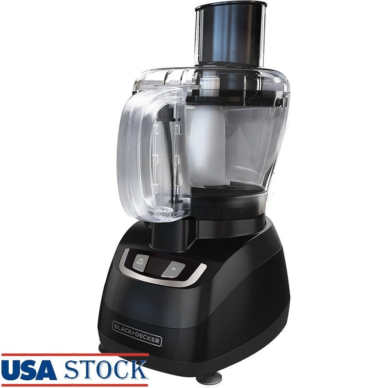 8-Cup Food Processor W/ Safety Lock Dishwasher Safe Parts & Food Chute New