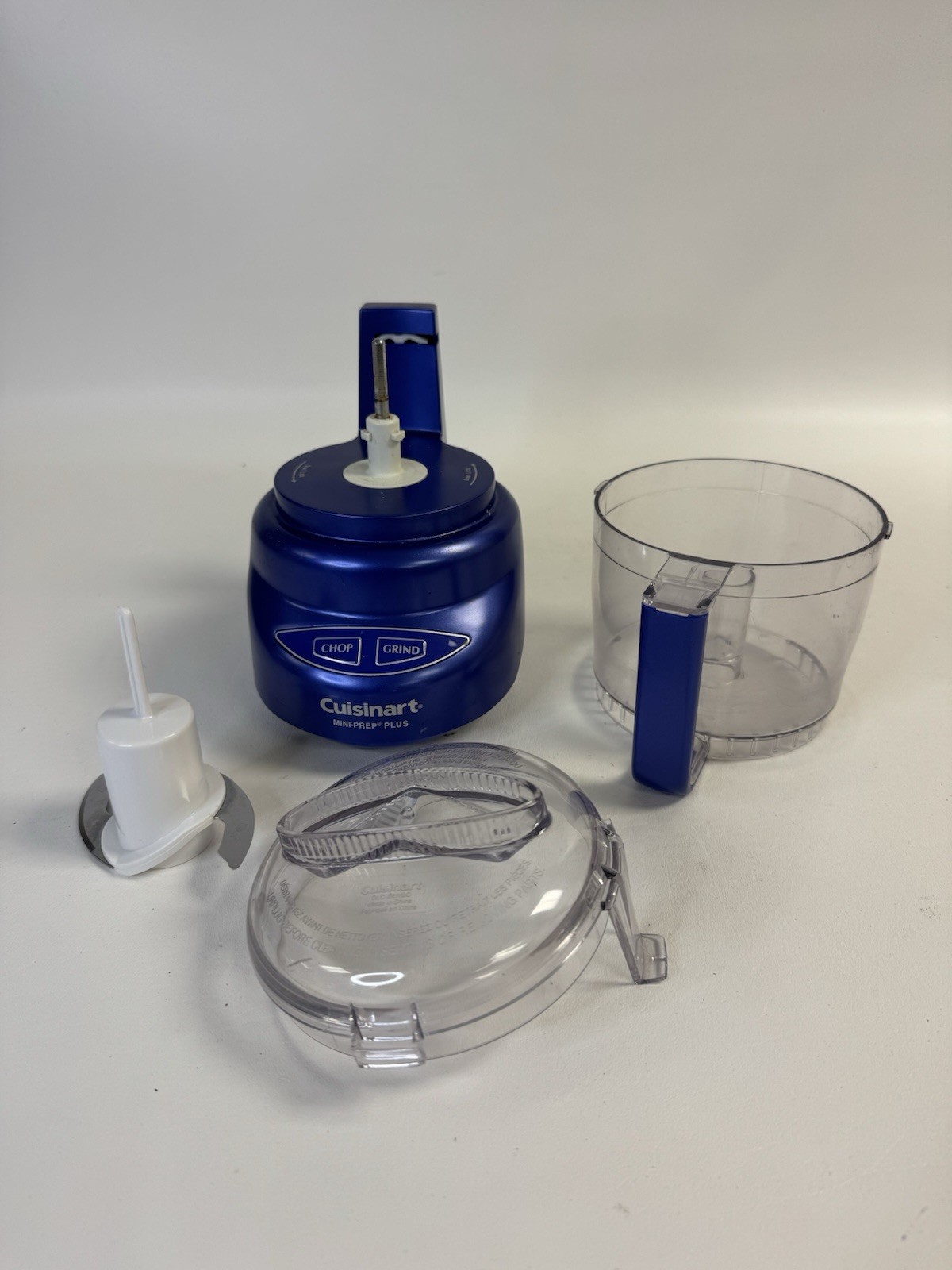 Cuisinart Mini Prep Plus Food Chopper 3 Cup Food Processor Blue DLC-2A WORKS