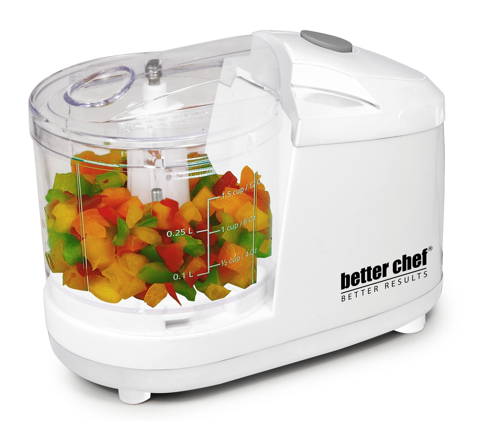 Better Chef 1.5-Cup Mini Food Processor | Stainless-Steel Blade | Pulse Switc…