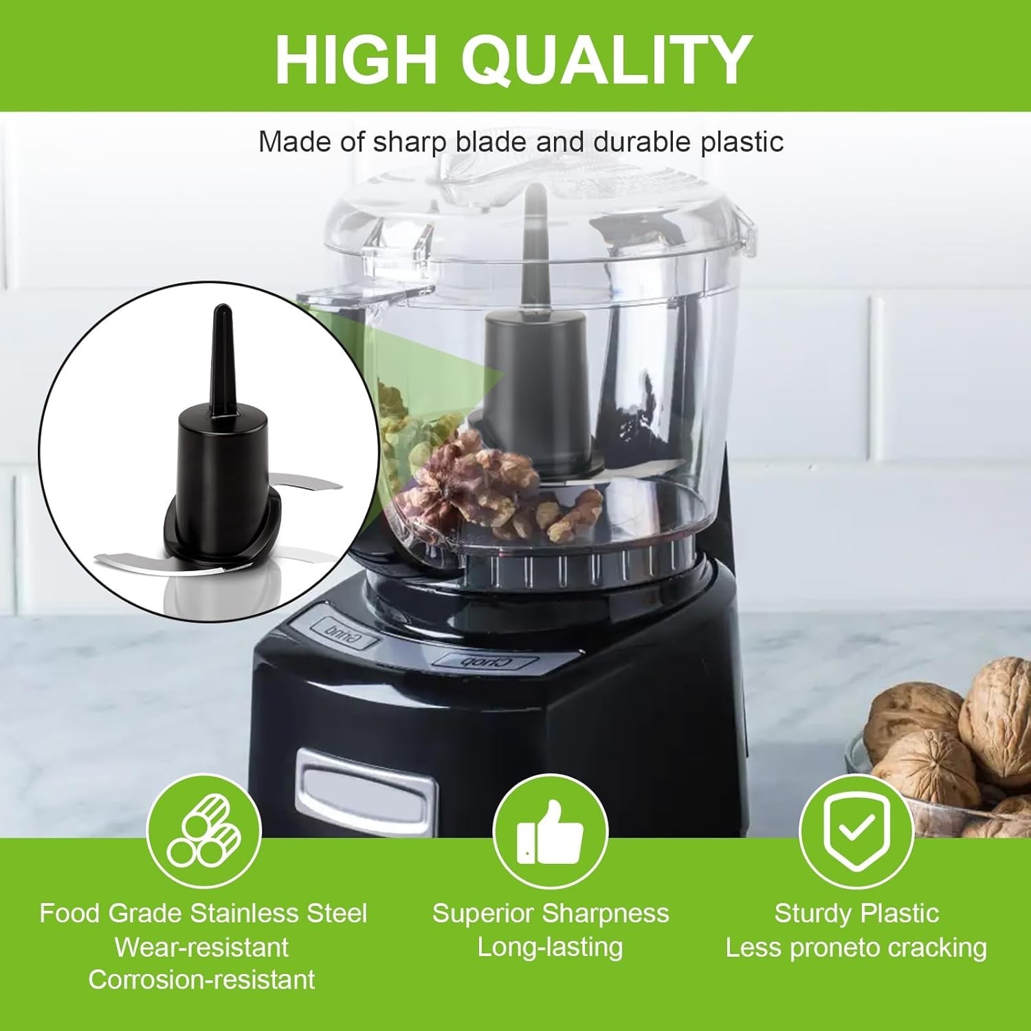 DLC-2ACBN Chopping Blade Fits Cuisinart Mini Prep Plus DLC-2A, Food Processor…