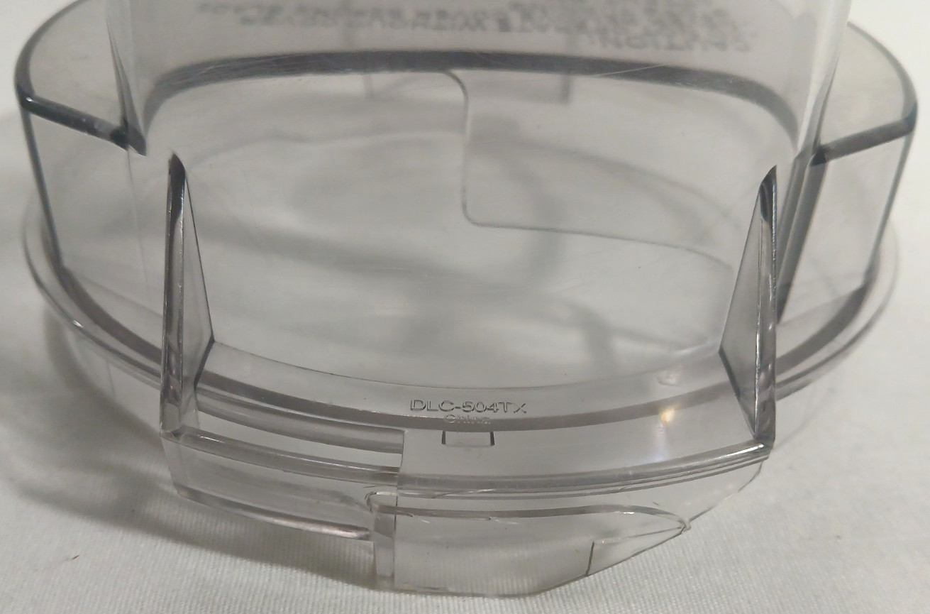 OEM Cuisinart Lid DLC-504TX with Pusher Little Pro Plus Replacement Very Good