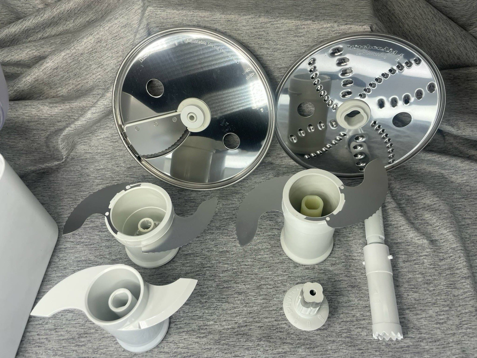 KitchenAid Food Processor Attachments 5 Blades w/ Storage Box READ