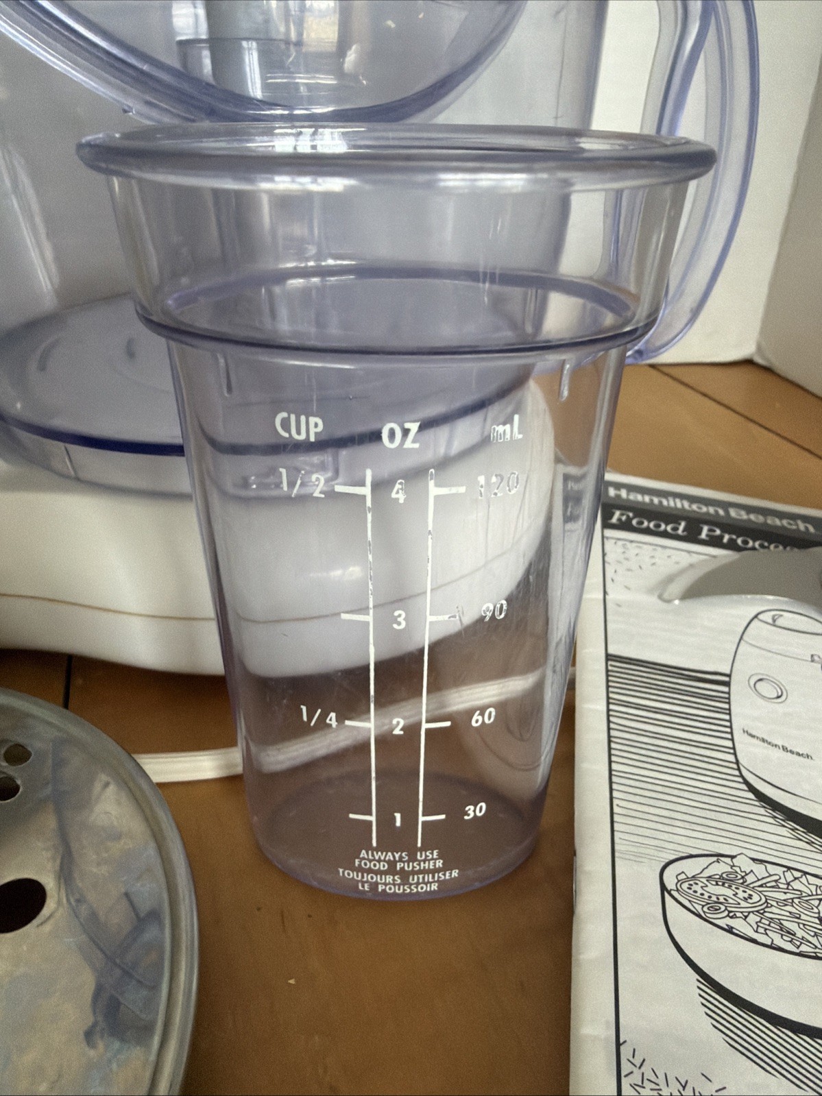 Hamilton Beach Food Processor Model 70550 White Tested Works