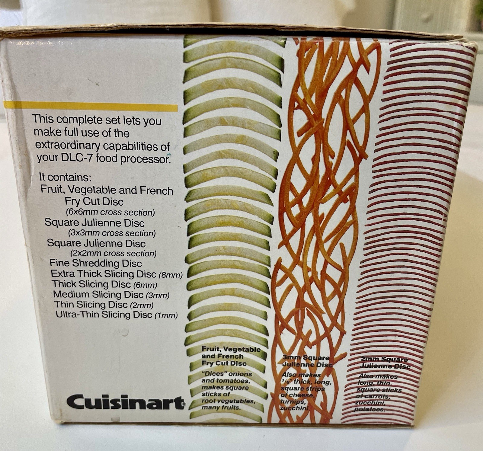 Cuisinart Complete DLC-7 Disc Set DLC-070 9 Discs Blades Made In Japan