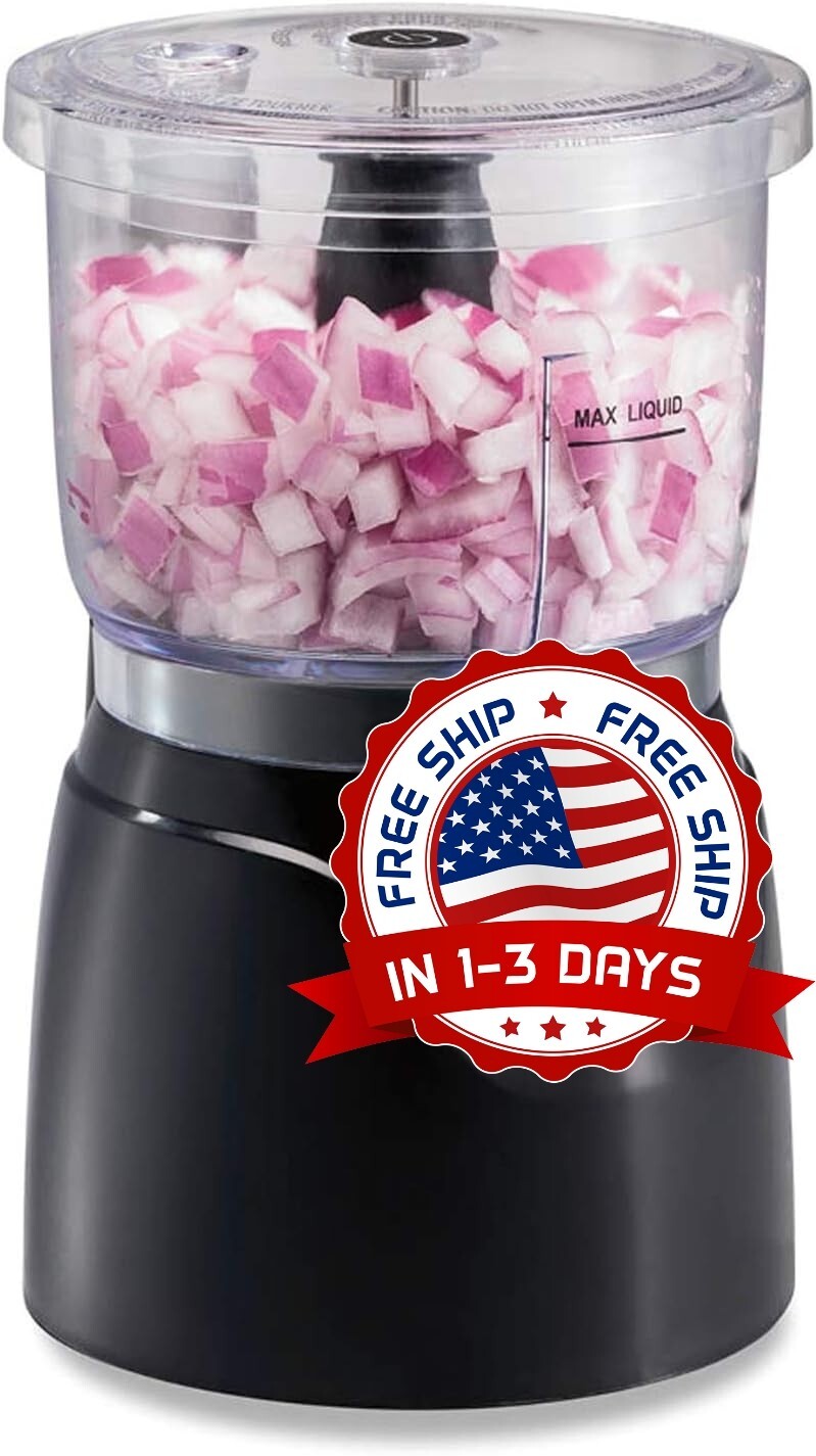 Procesador De Alimentos 3 Tazas Electrico Para Vegetales Carne 350 Watts NEW US.