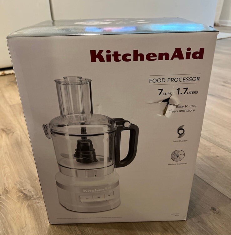 KitchenAid 7-Cup Food Processor Plus |-Contour Silver