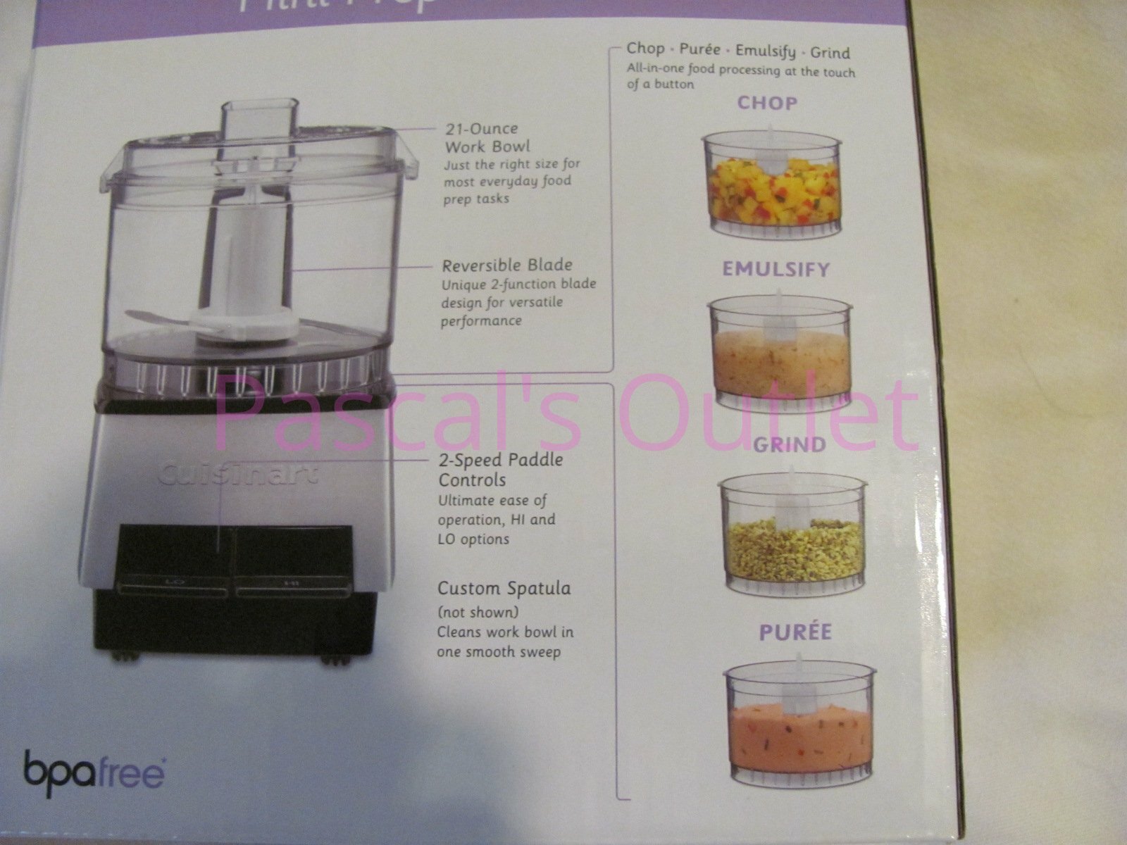 Cuisinart Mini-Prep 2.6-Cup Food Multifunction Processor Black Stainless DLC-1SS