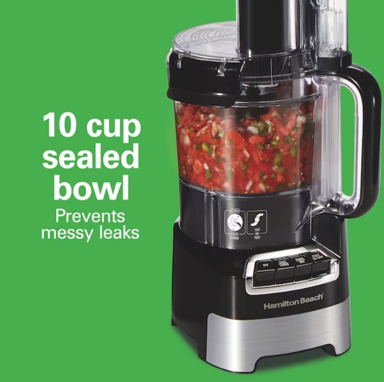 Hamilton Beach 10 Cup Stack & Snap Food Processor 70822FG