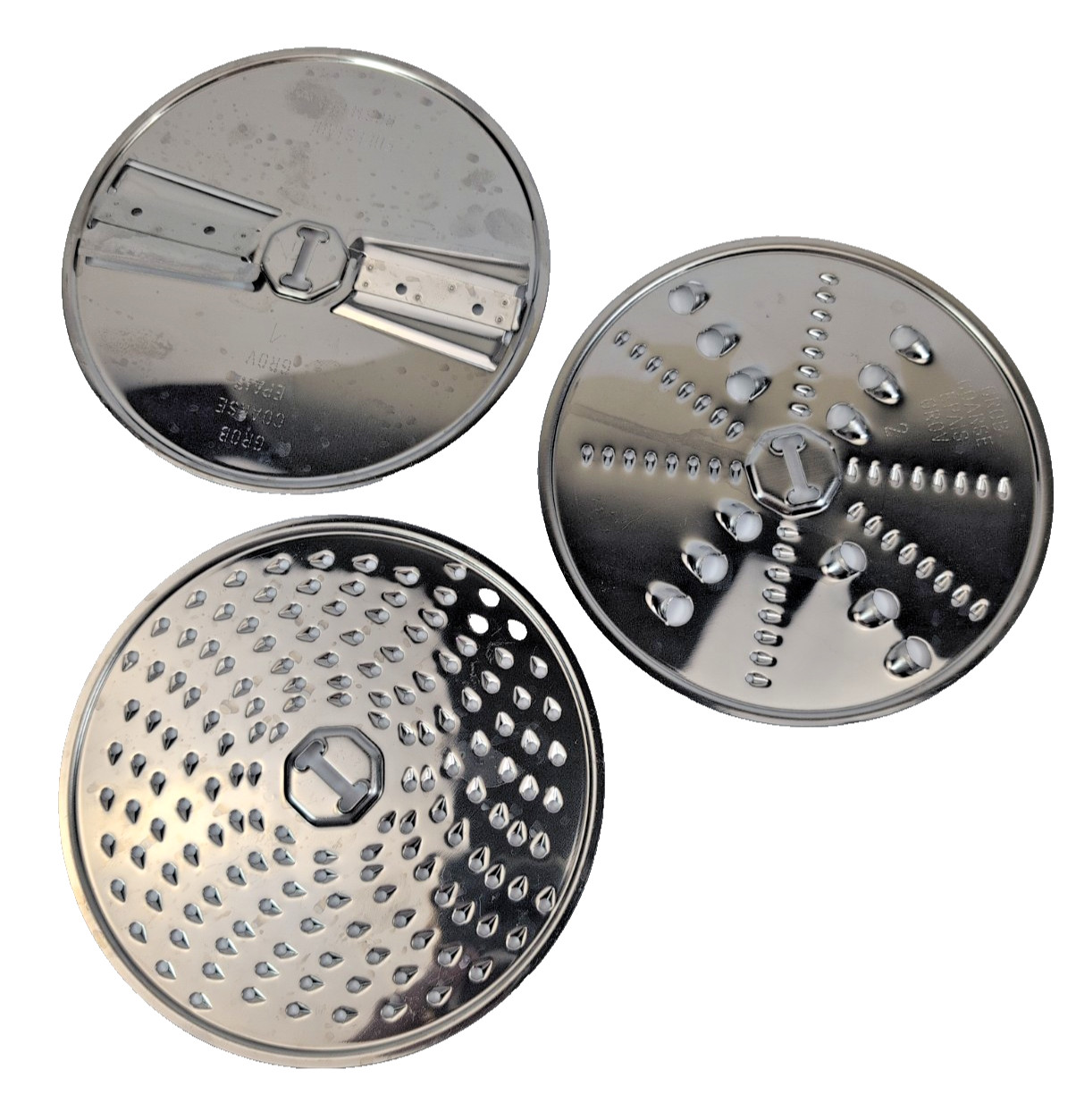 3 Bosch Compact Mixer Food Processor Discs MUZ4MM3 Slicing Shredding Blades Part