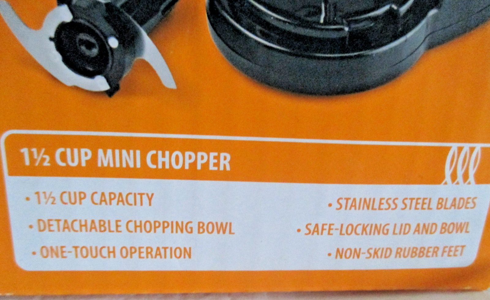 Toastmaster 1.5 Cup Mini Chopper Model #TM-67MCKL Open Box