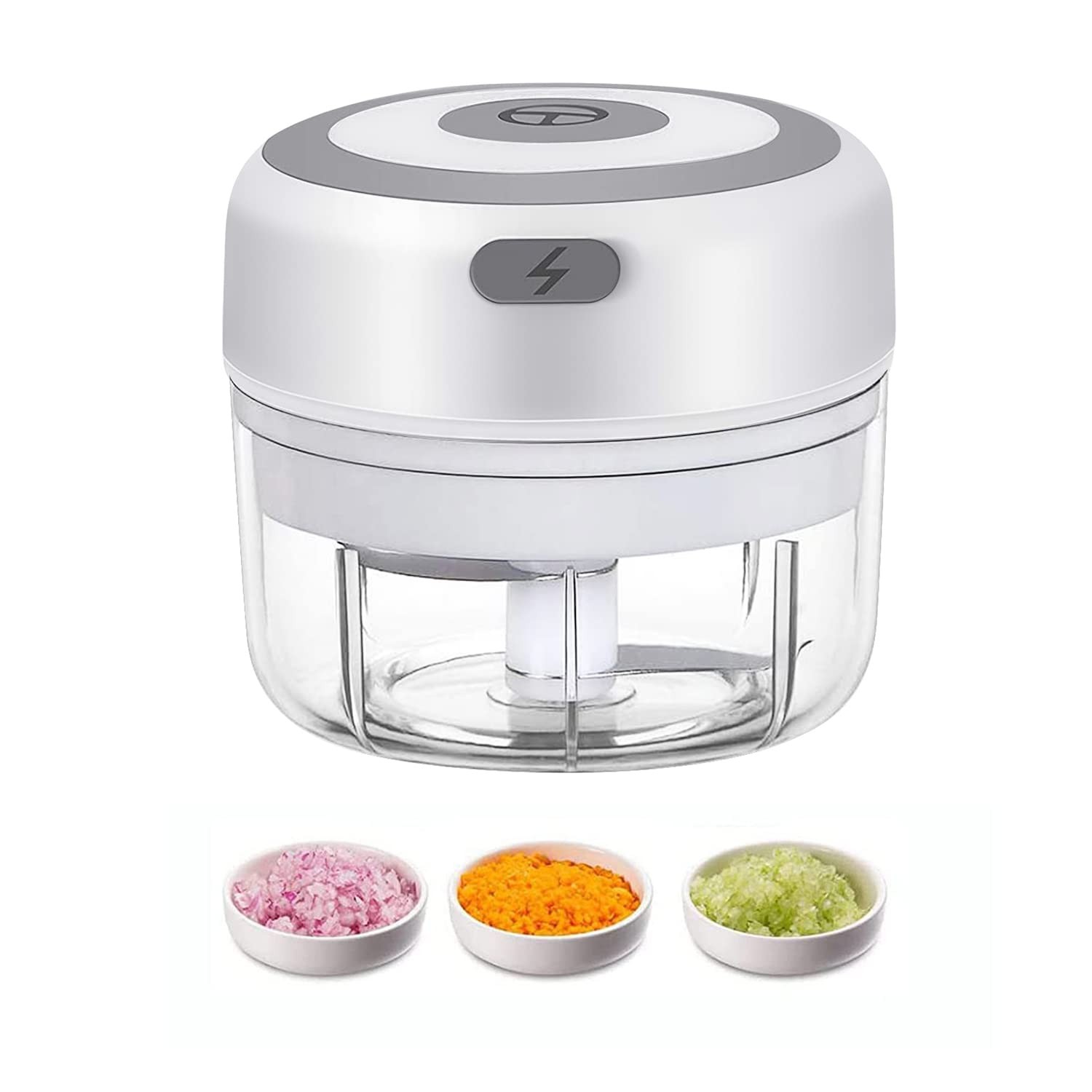100ML Electric Mini Garlic Chopper USB Portable Small Food Processor Mincer