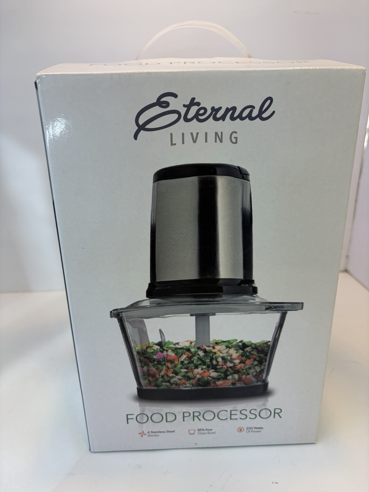 New Eternal Living 2 Speed Food Processor Fruit Ice Etc. 250 Watt Blade Discol