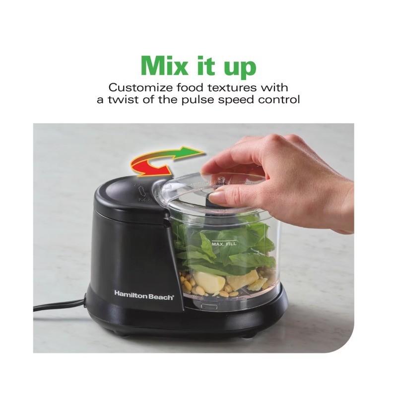 1.5 Cup Food Chopper 72410KC 1.5 cup size is perfect for everyday use
