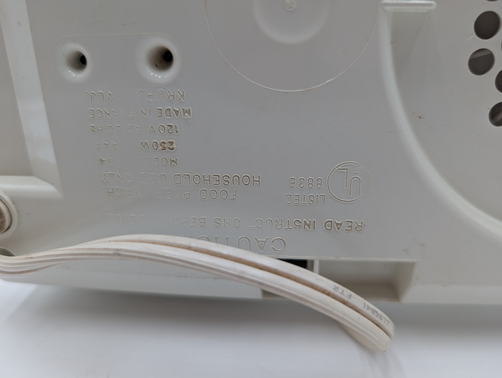 KRUPS Type 704 Food Processor Replacement Motor Base Machine Master Pro Plus