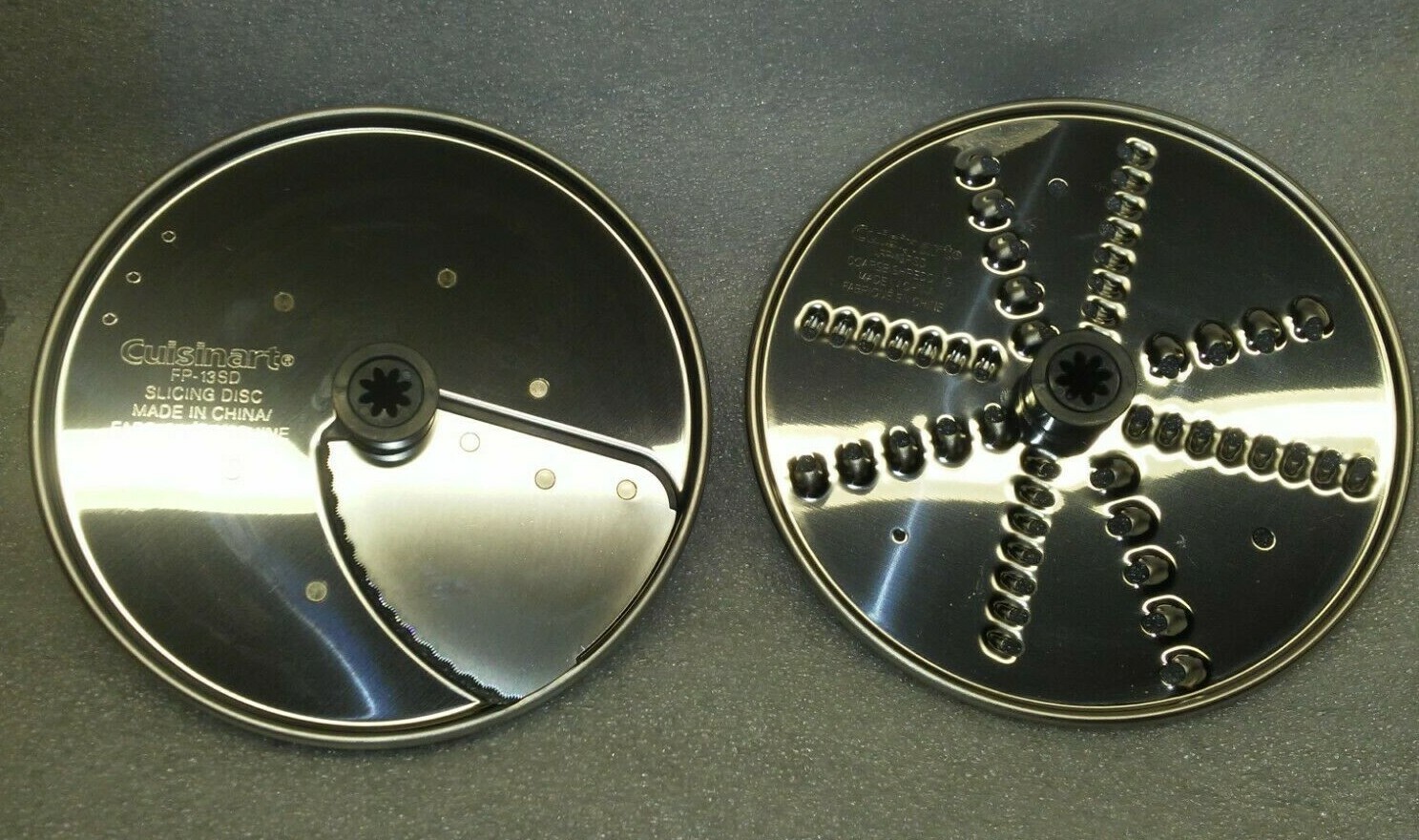 Cuisinart FP-13 FP-13RSD Shredding Grating Disc/FP-13SD Adjustable Slicing Disc