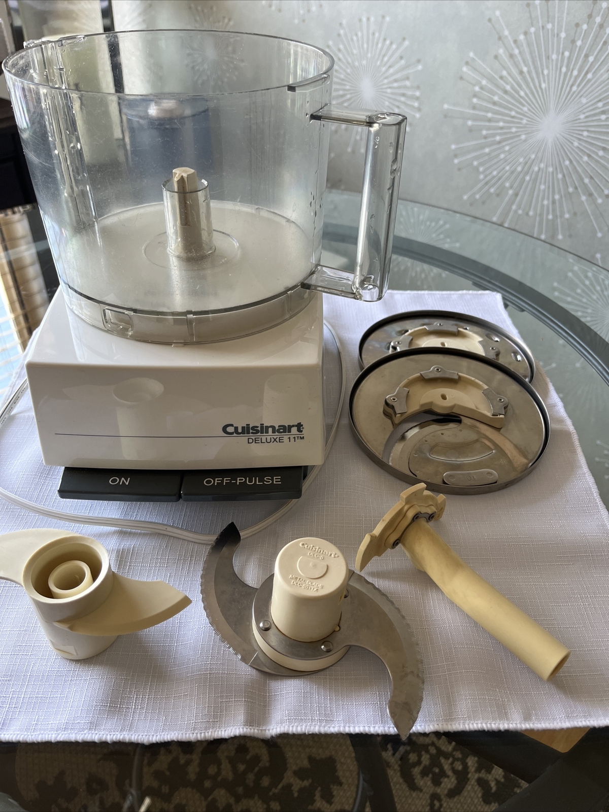 Cuisinart DELUXE 11 Cup Electric Food Processor – 5 Blades Included