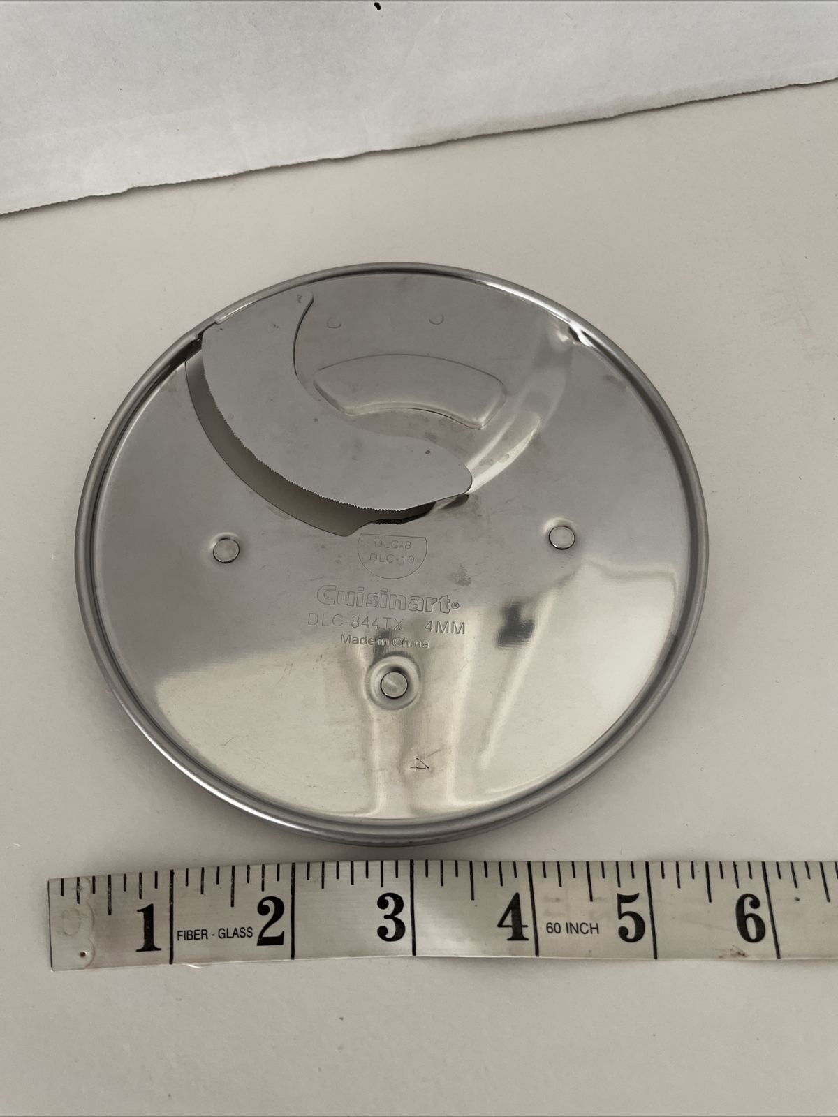 Cuisinart Food Processor 4MM DLC-844TX REPLACEMENT SLICING DISC ONLY DLC 8, 10