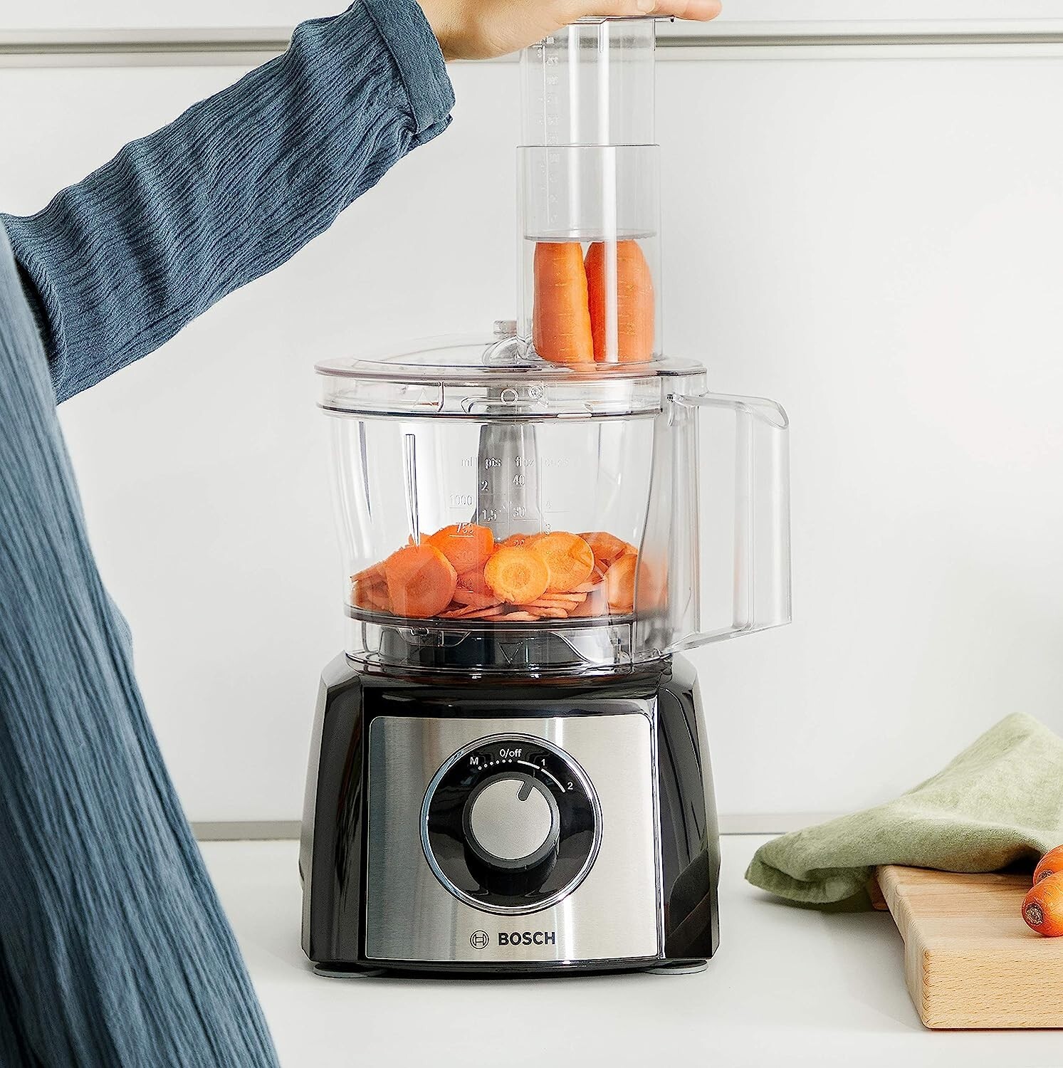 Bosch MCM3501M 800 Watts Food Processor, Black