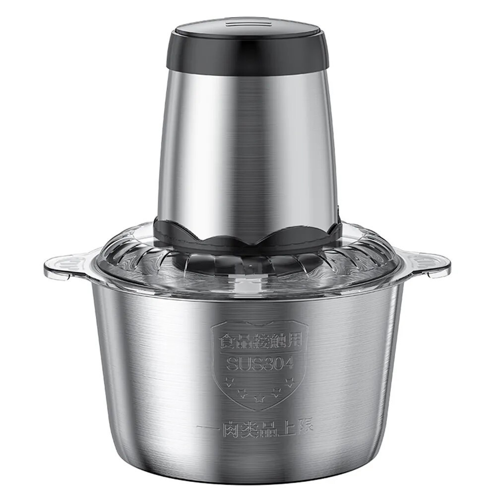 2L Electric Food Chopper Electric Stainless Steel Processor Meat Grinder Mixer