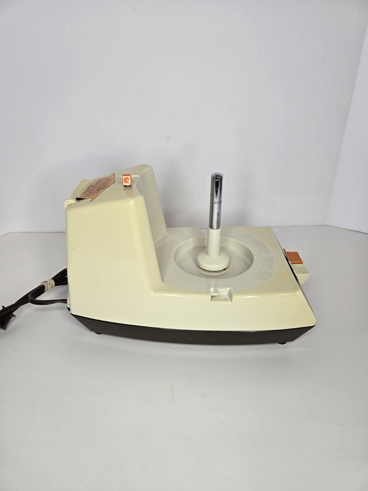 Vintage General Electric Food Processor Replacement Base W/ Post D5FP1 Tested