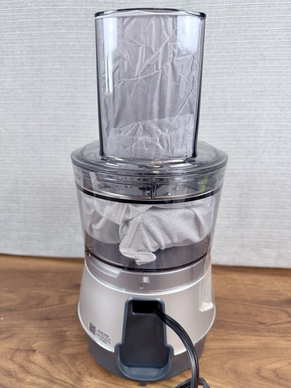 Cuisinart FP-5 5-Cup Food Processor 500W Silver/Black w/ Bowl, Lid, Tube