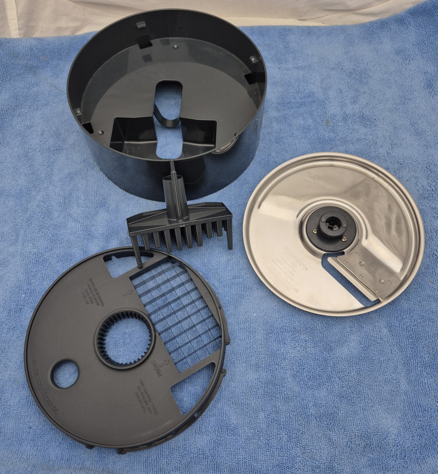 Cuisinart FP-13DK Dicing Kit Flat Cover, Dicing Disc, Dice Grid Lot Set Clean