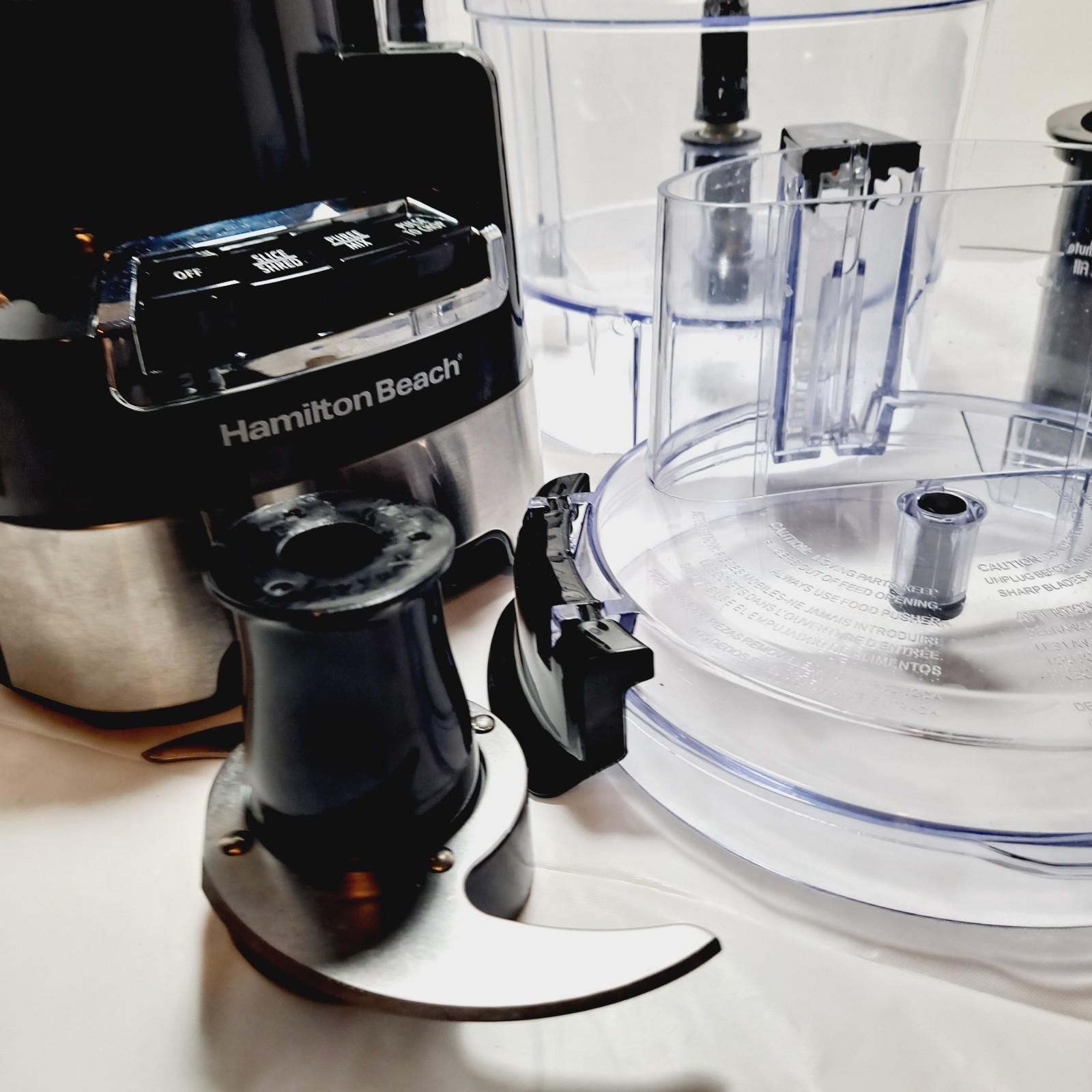 Hamilton Beach 70723 12 Cup Stack and Snap Food Processor Blender Slice Shred
