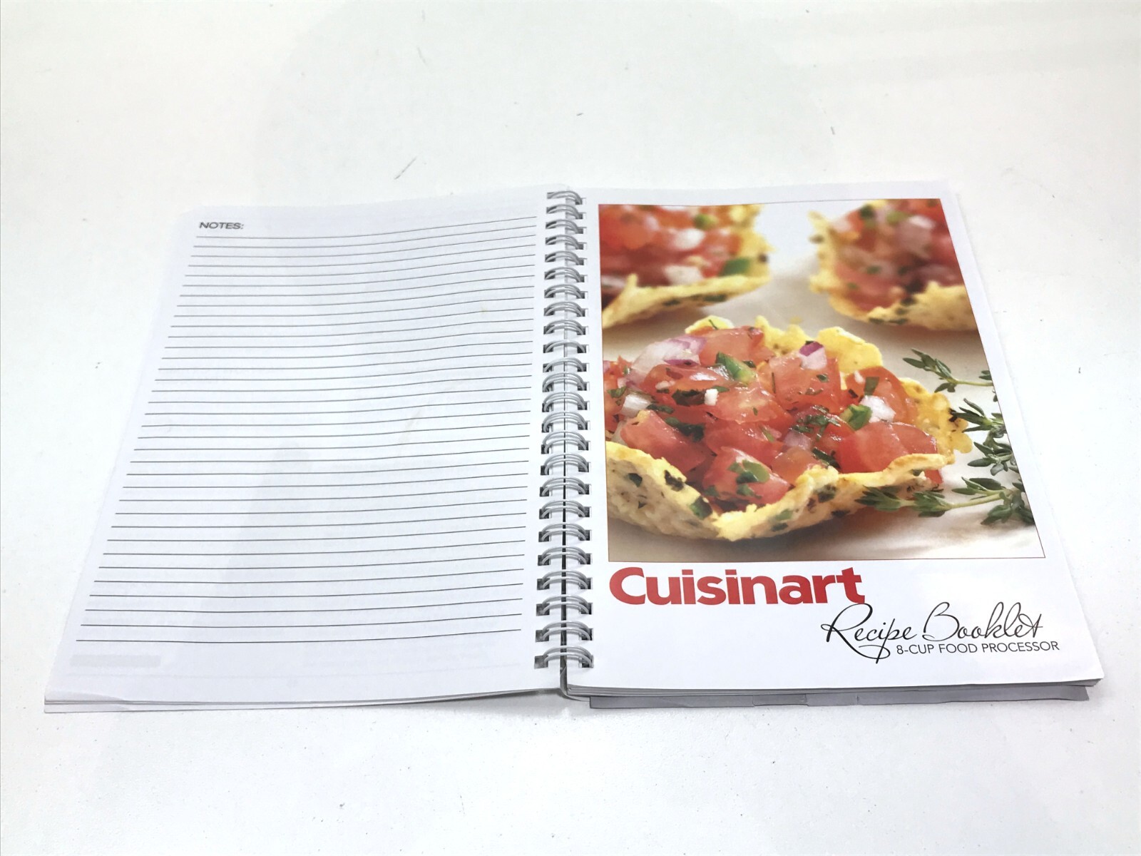 Cuisinart FP-8 USER INSTRUCTION MANUAL RECIPE BOOK Genuine OEM English Spanish