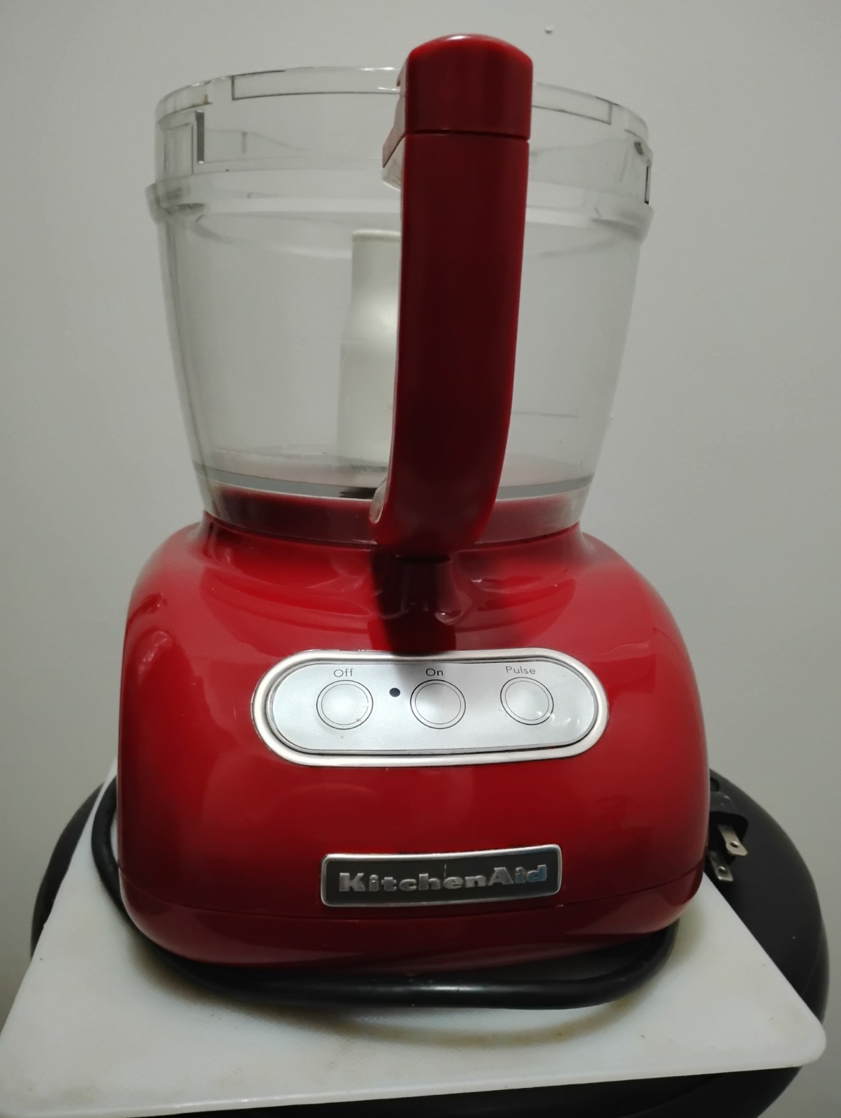 Kitchenaid 13-Cup Food Processor w/ Blades, Bowl and Slicing Discs XLNT RED grip