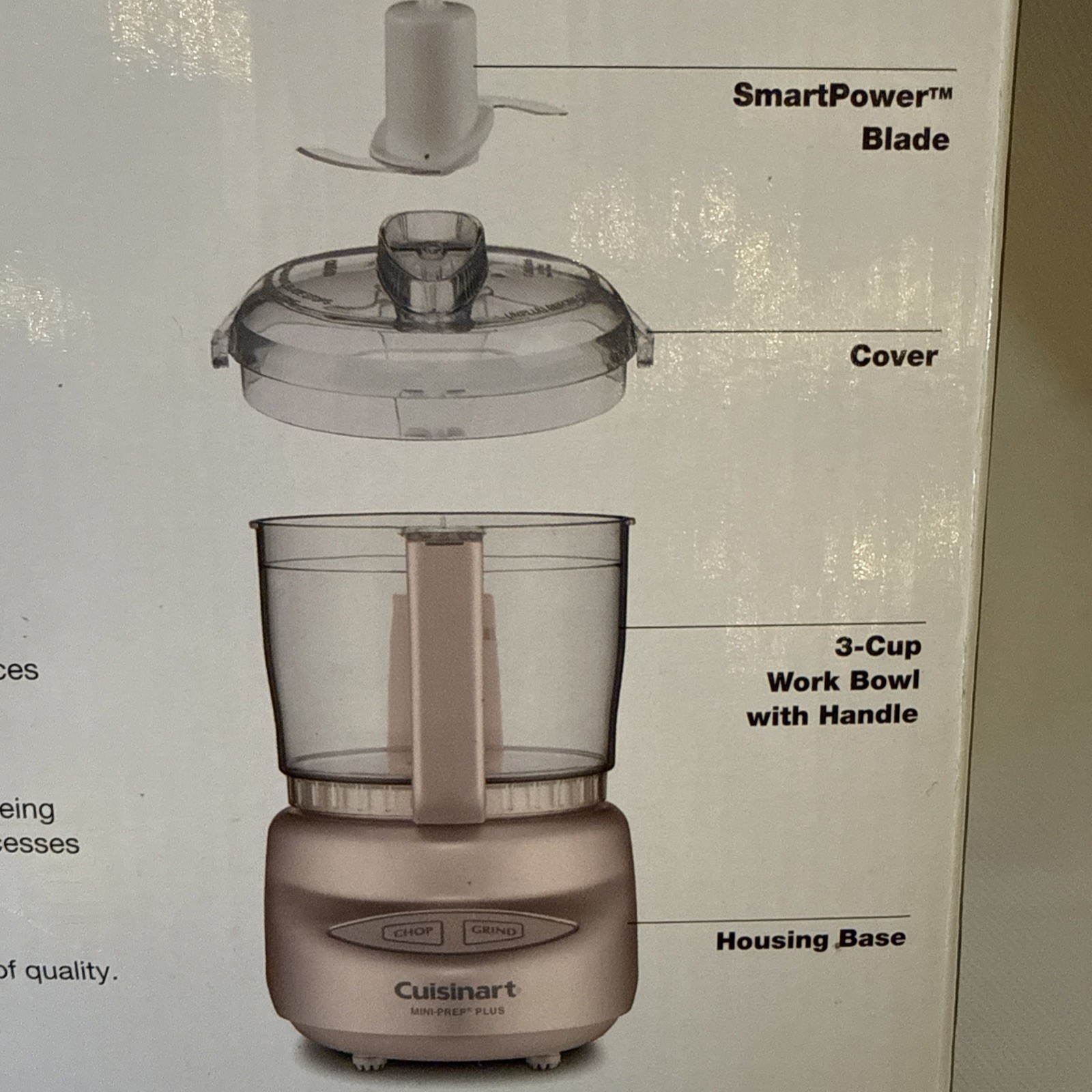 Cuisinart Mini Prep Plus Premier Food Processor Chopper Grinder Rose Gold Pink