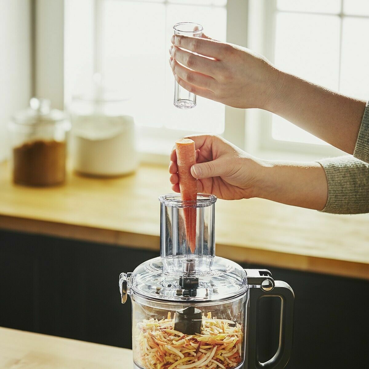 KitchenAid KFP0919 9 Cup Food Processor Plus Silver Chop Puree Knead Shred Slice
