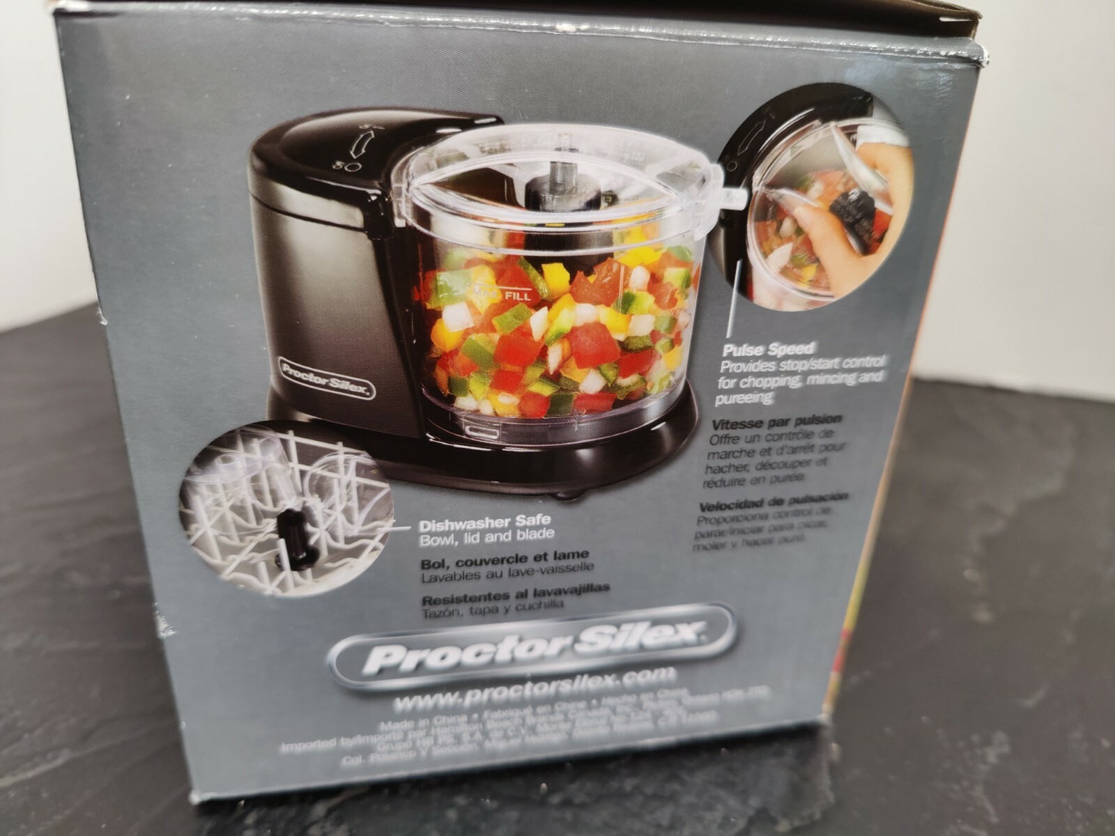 Proctor Silex 72507 1.5 Cup Durable Food Chopper BRAND NEW 1 1/2 Cup Capacity
