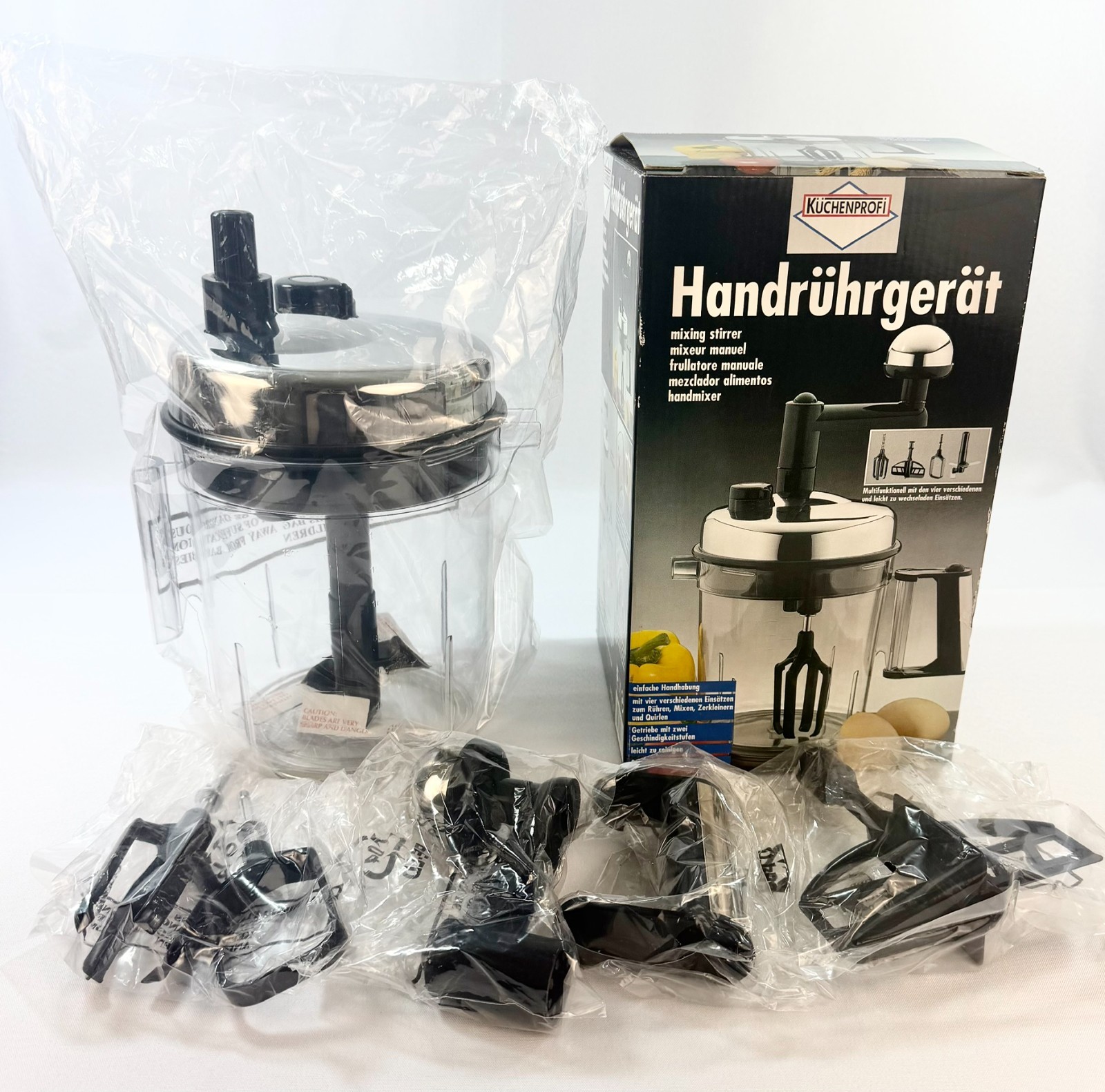 German Hand Mixer Manual Food Processor by Kuchenprofi Handruhrgerat – NEW