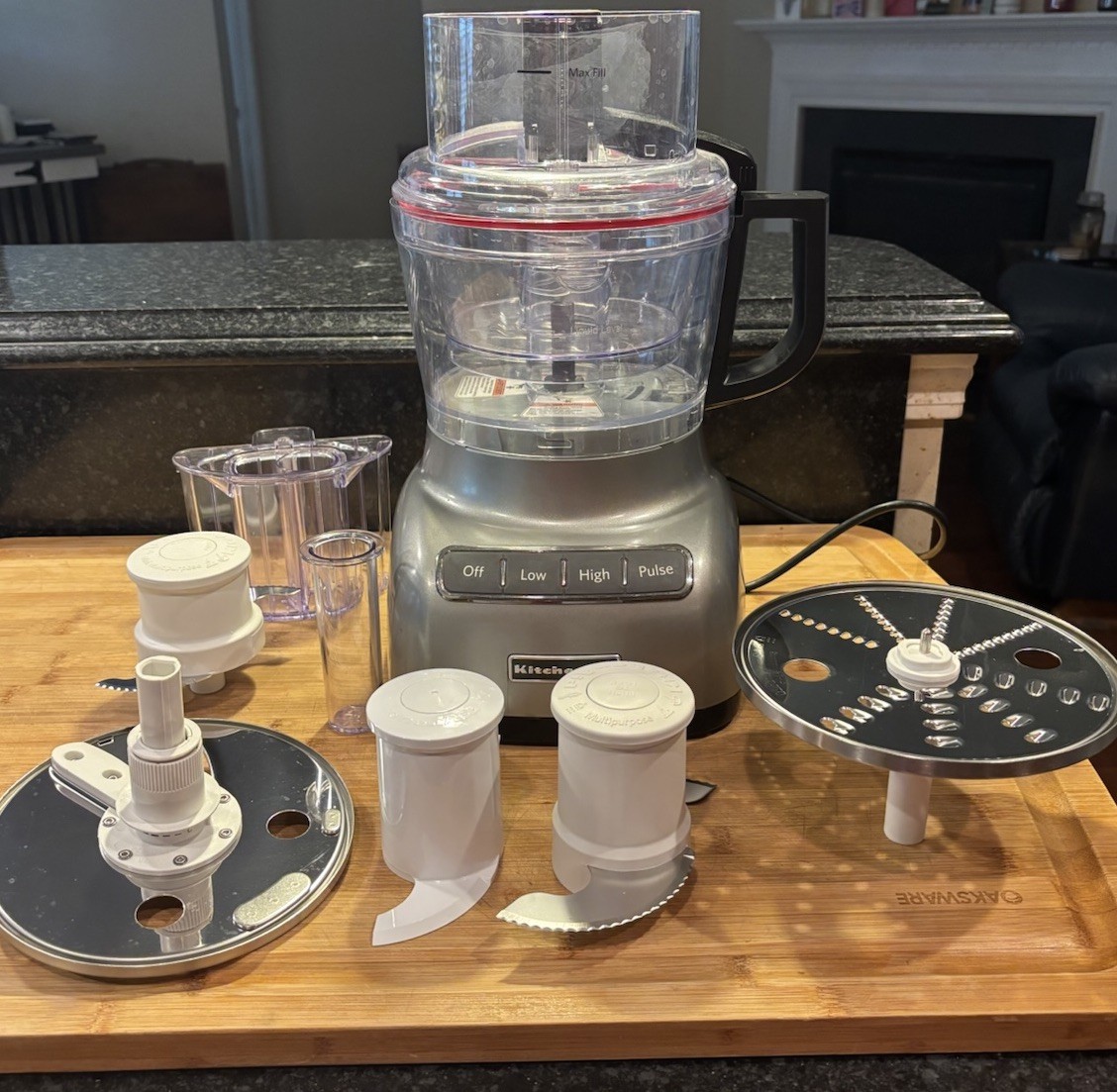 KitchenAid KFP0922CU Contour Silver 9-cup Food Processor