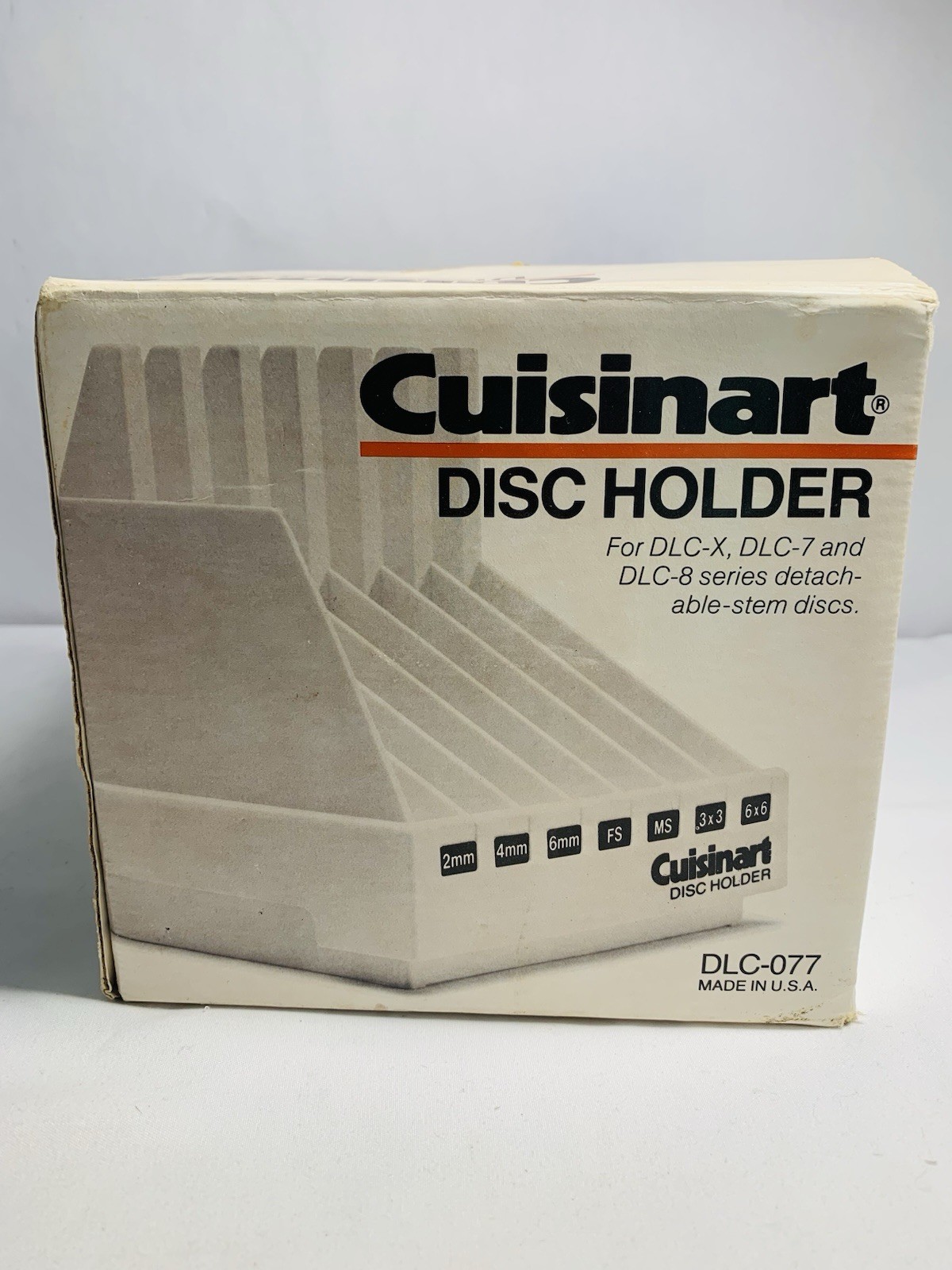 Cuisinart DLC-077 Food Processor Disc Holder + 7 Discs