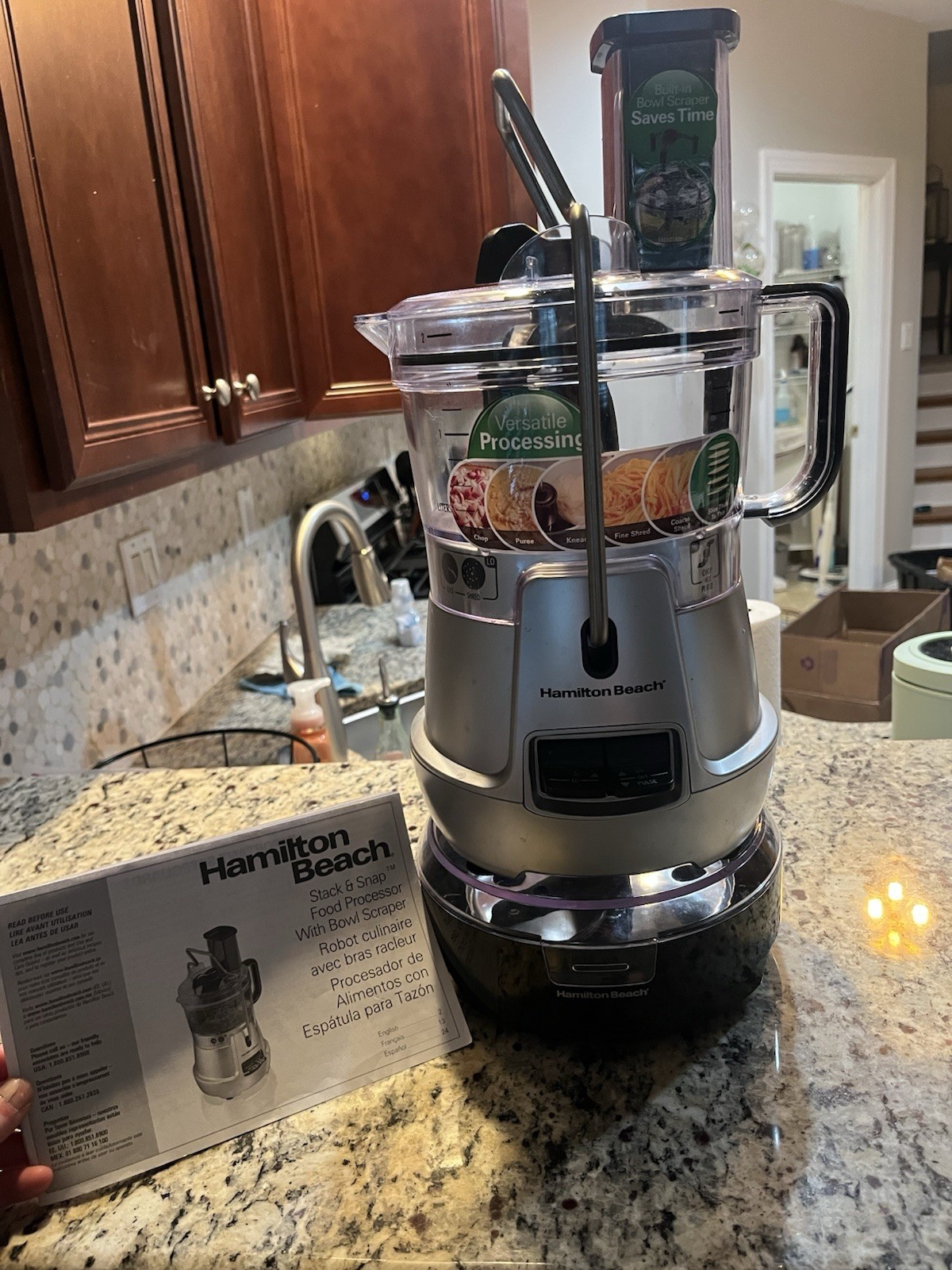 Hamilton Beach Stack & Snap 8-Cup Food Processor (70820)