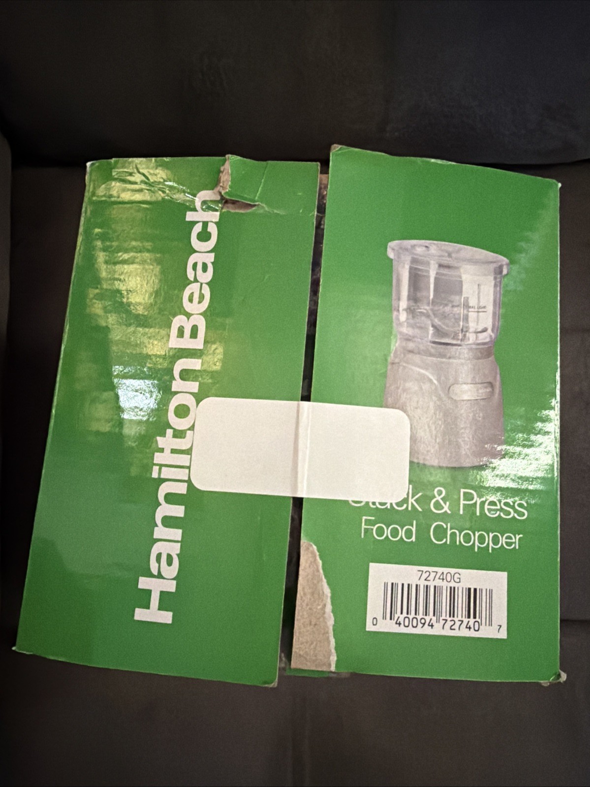 Hamilton Beach 3-Cup Stack & Press Food Chopper – Gray