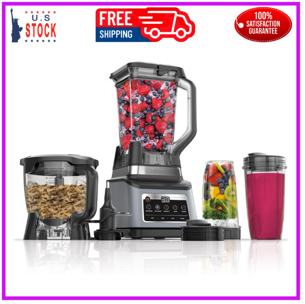 Ninja BN801 Professional Plus Kitchen System, 1400 WP, 5 Functions for Smoothies