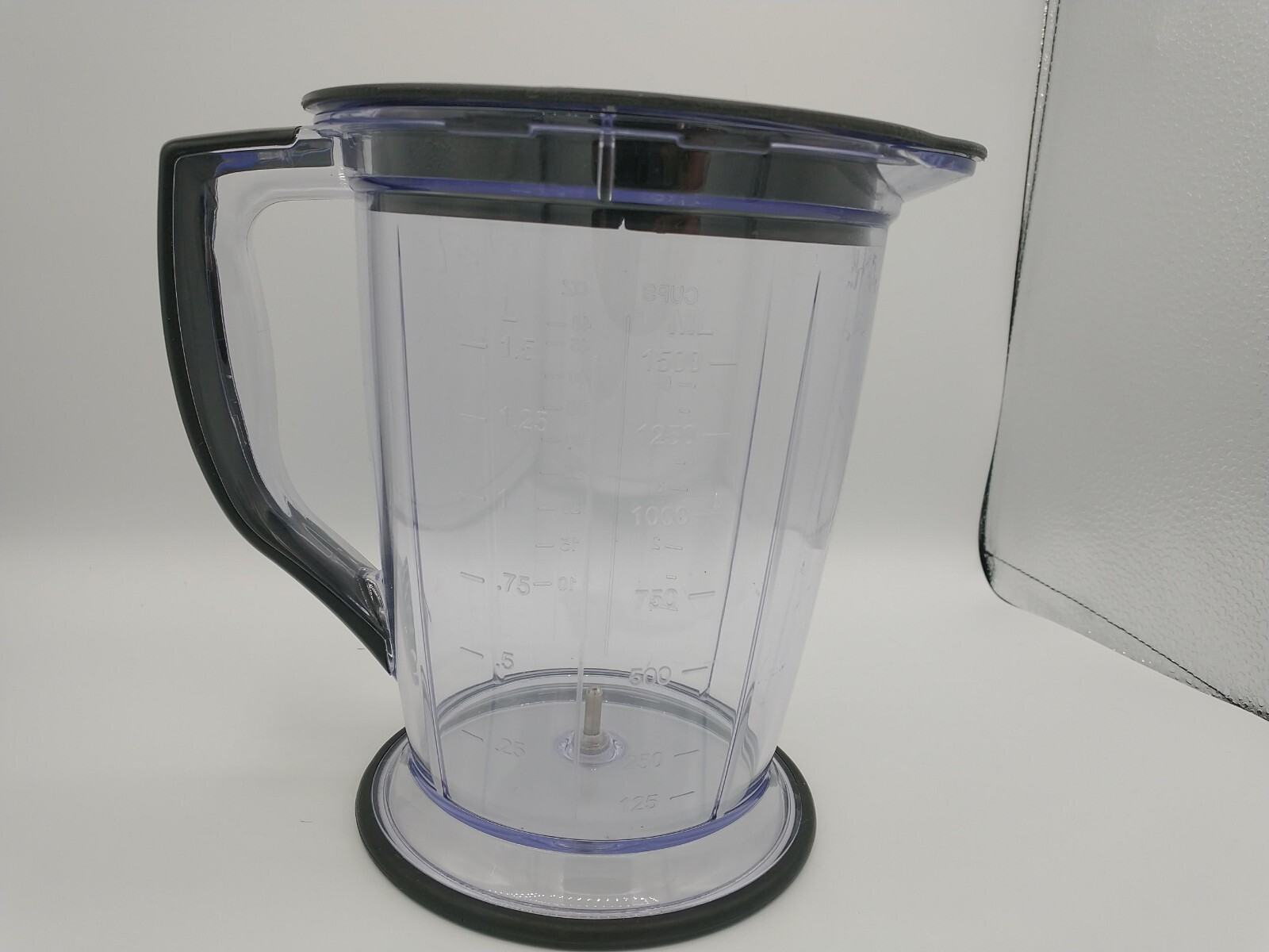 Ninja Food Processor Replacement Pitcher W/ Lid 48 Oz Round Base Clear Plastic