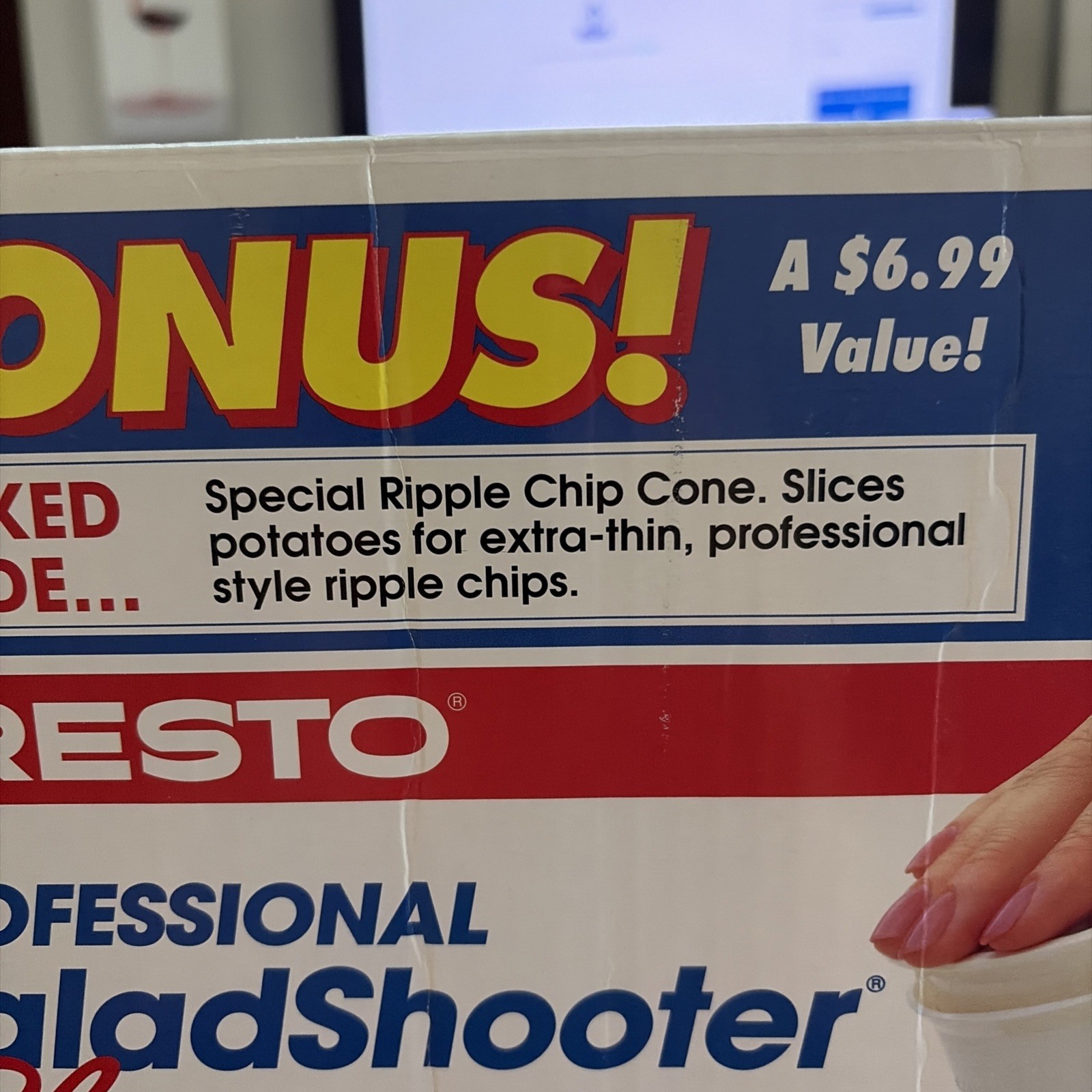 Presto Professional Salad Shooter Plus New Sealed Vegetable Slicer Chip Maker