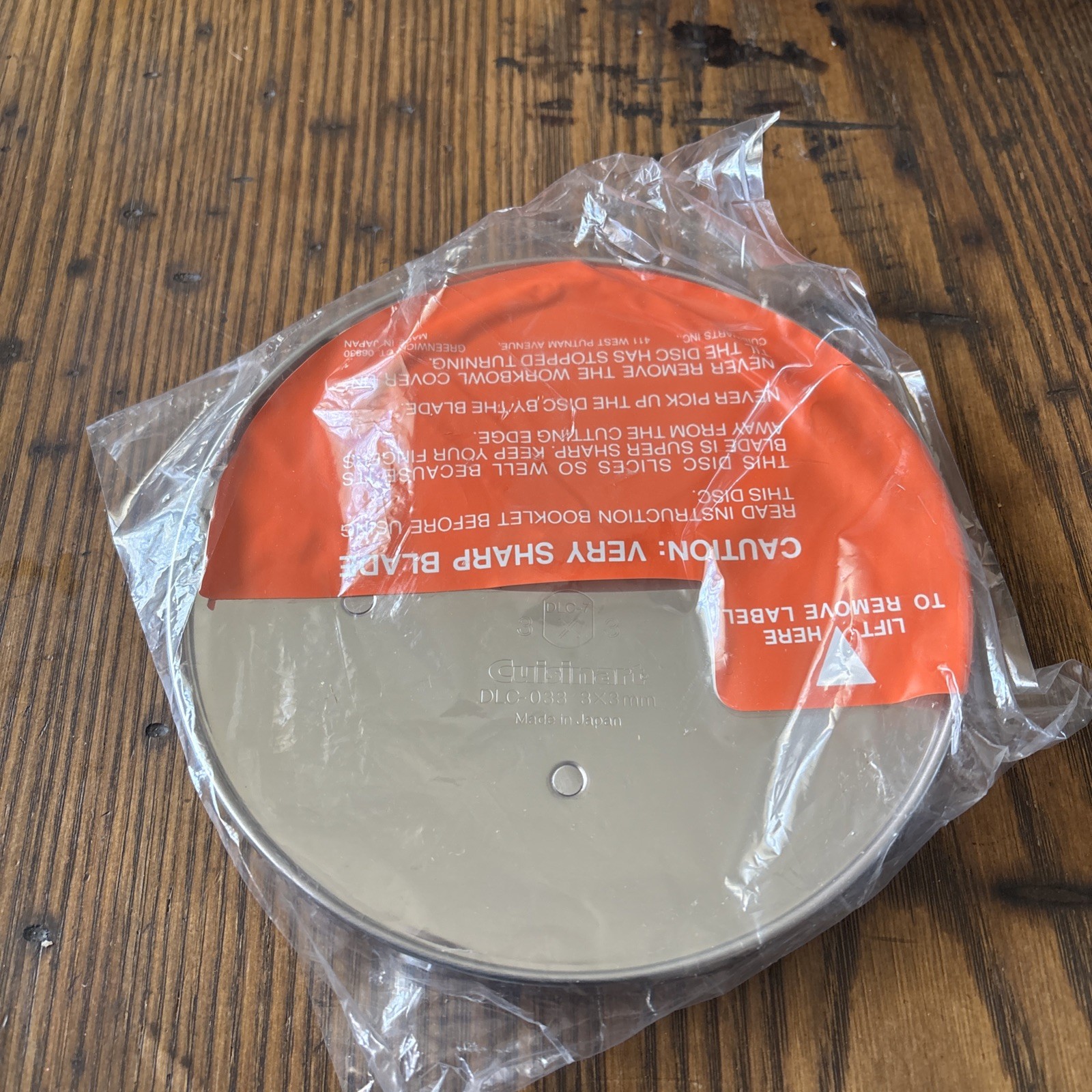 Cuisinart DLC-033 Food Processor Shredding Disc 3x3mm Disc Blade For DLC-7 Only
