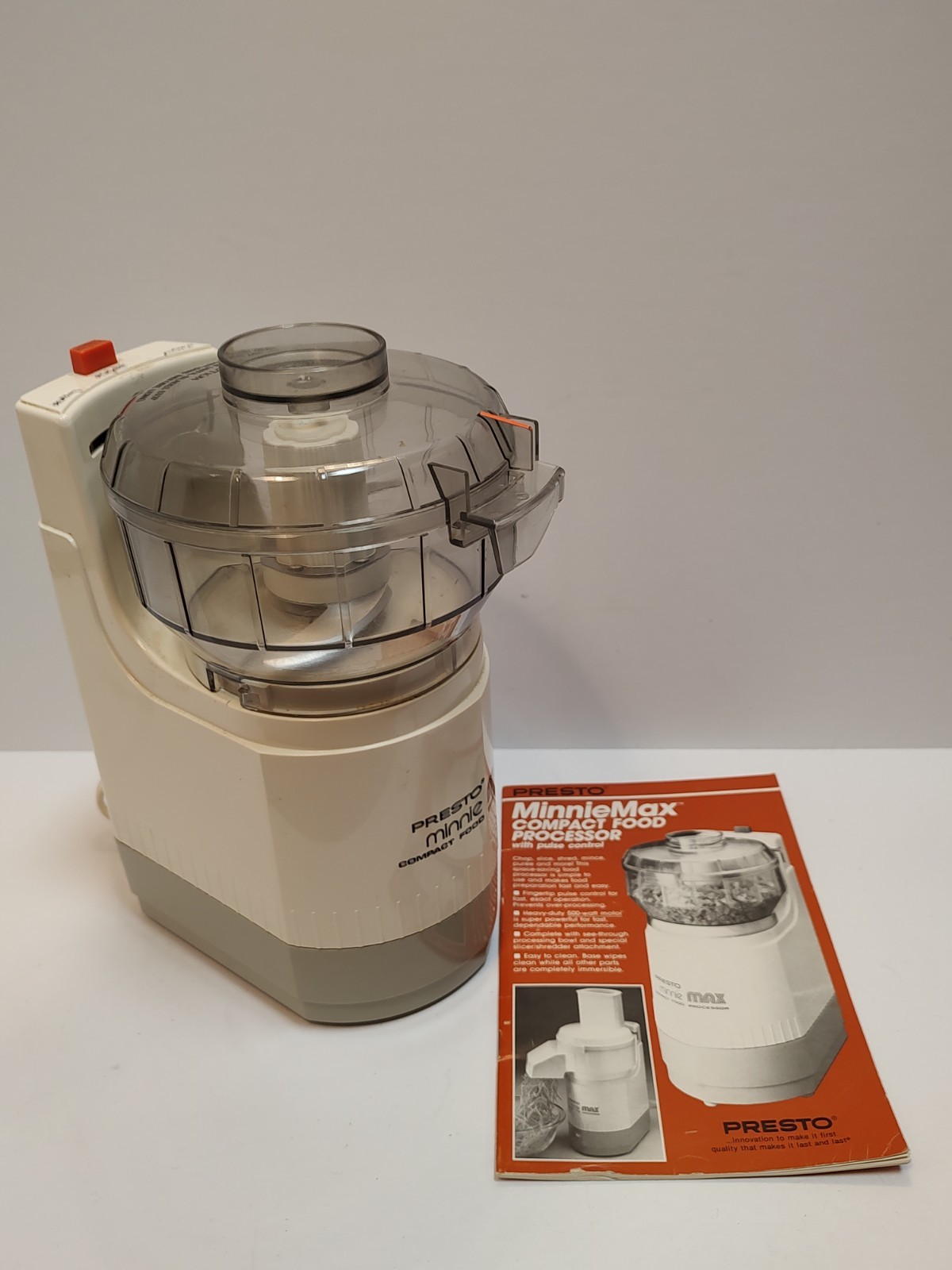Presto Minnie Max Compact Food Processor Counter Top Model 0290001