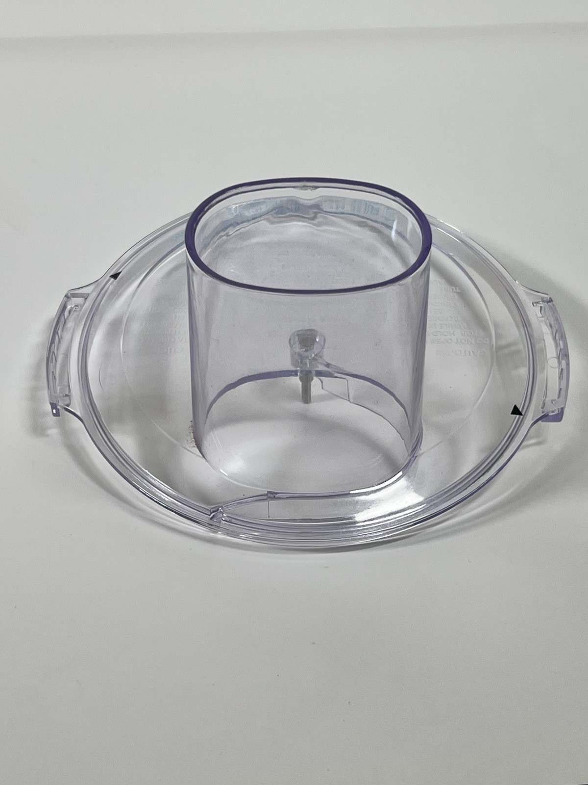 Oster 5 Cup Food Processor Lid Feed Chute Replacement Parts Only Clear OEM