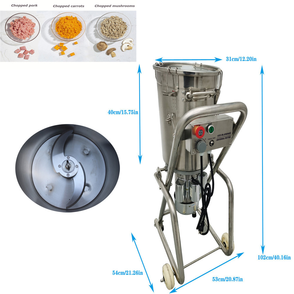 32L 110V Food Chopper Processor Electric Vegetable Meat Chopper Beater Machine