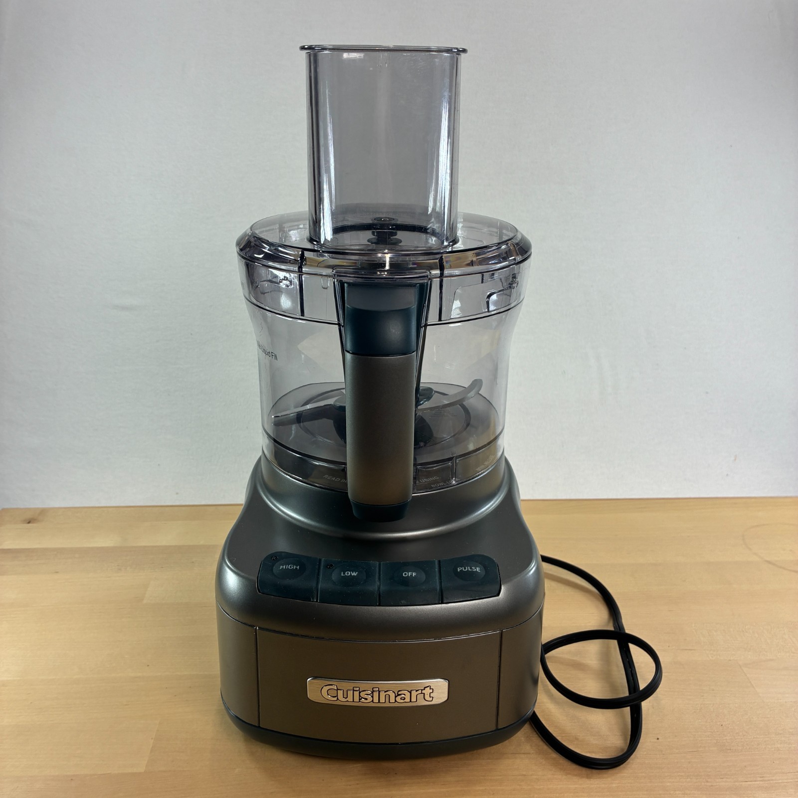 Cuisinart 8 Cup Food Processor Gunmetal 350W Vegetable Chopper Slicer FP-8GMP1