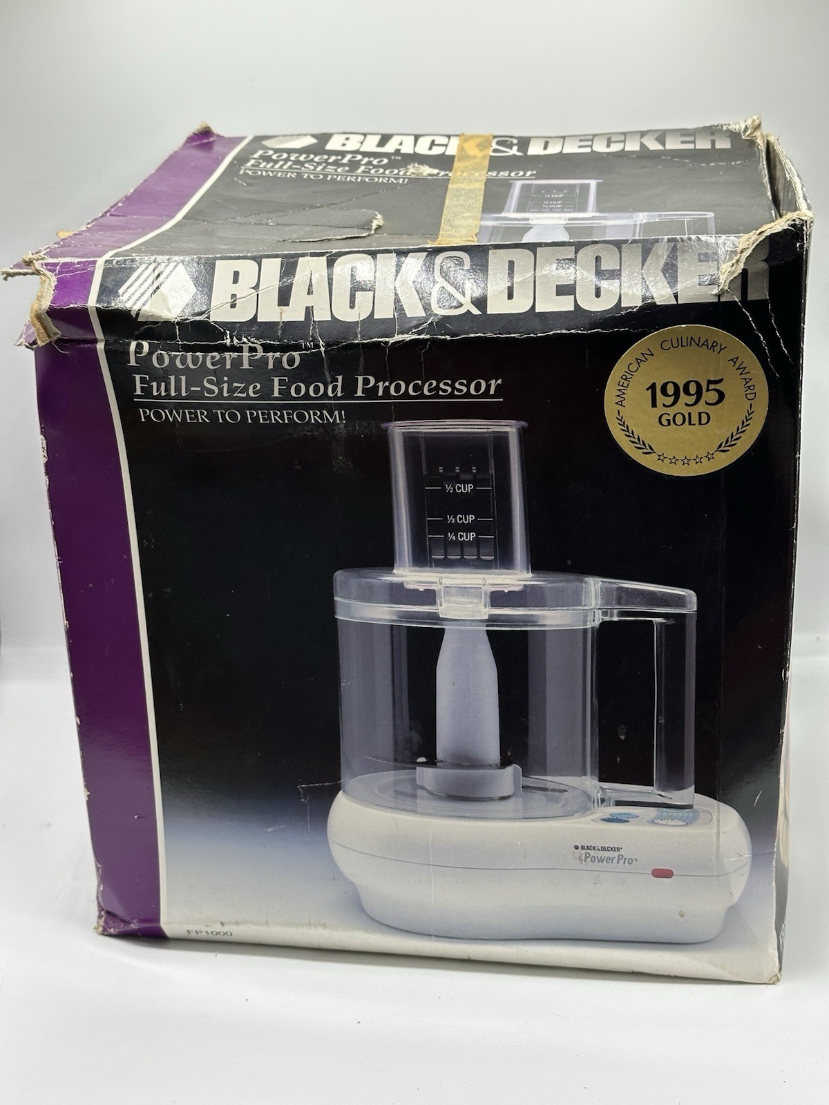 Black & Decker Power Pro FP1000 Full-Size Touch Control Food Processor W/Box!