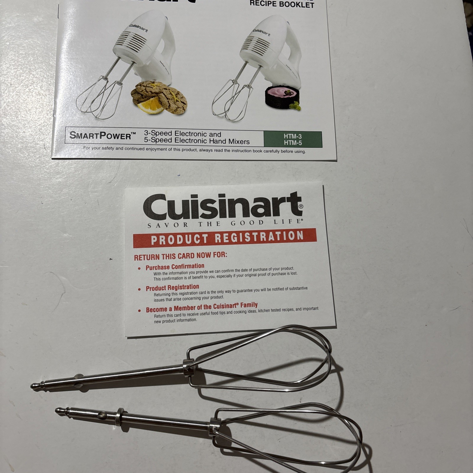 Cuisinart Smart Power 3 Speed Electronic Hand Mixer HTM-3TM Used W/ Box Tested