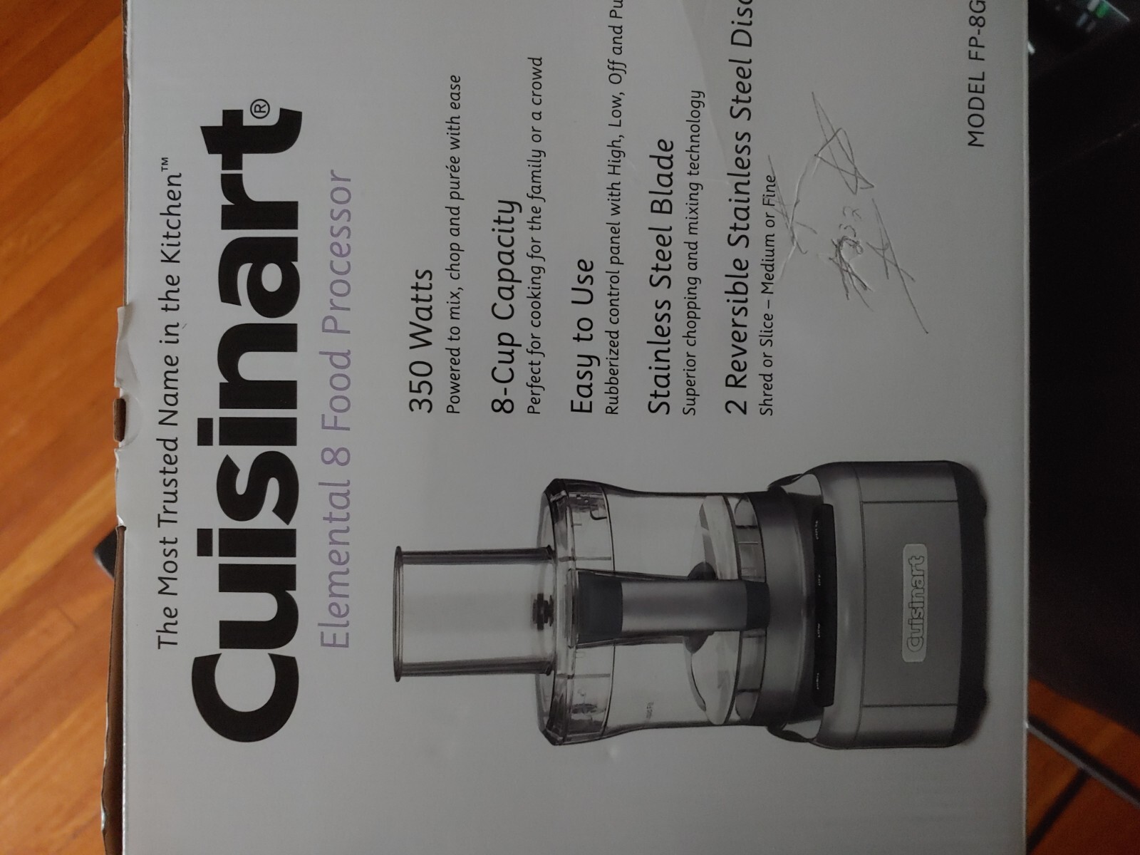 Cuisinart FP-8GMP1 Elemental 8-Cup Food Processor – Gunmetal